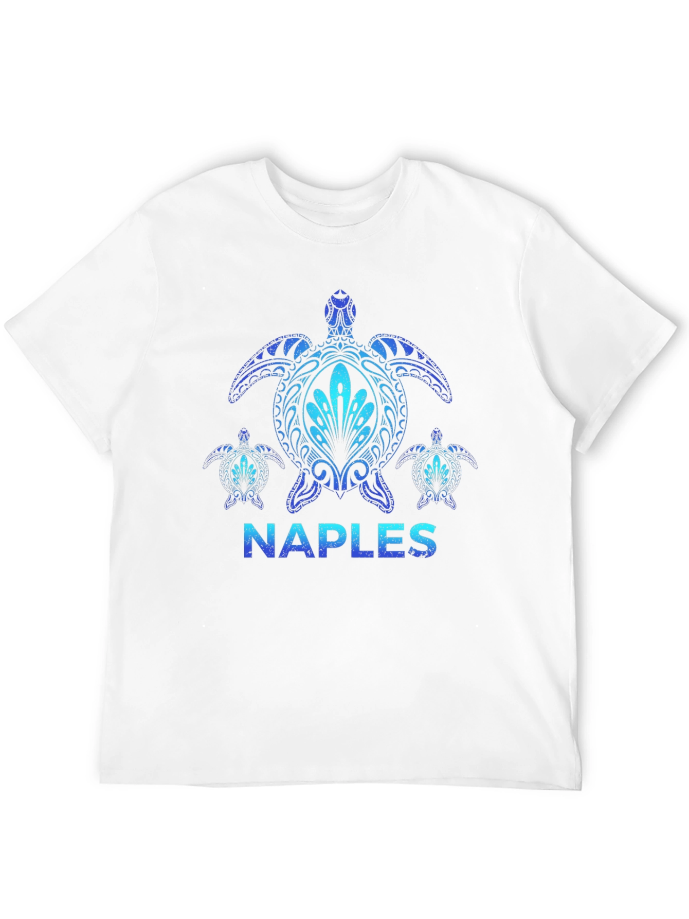 Naples Turtle Graphic Tee - Stylish Black T-Shirt