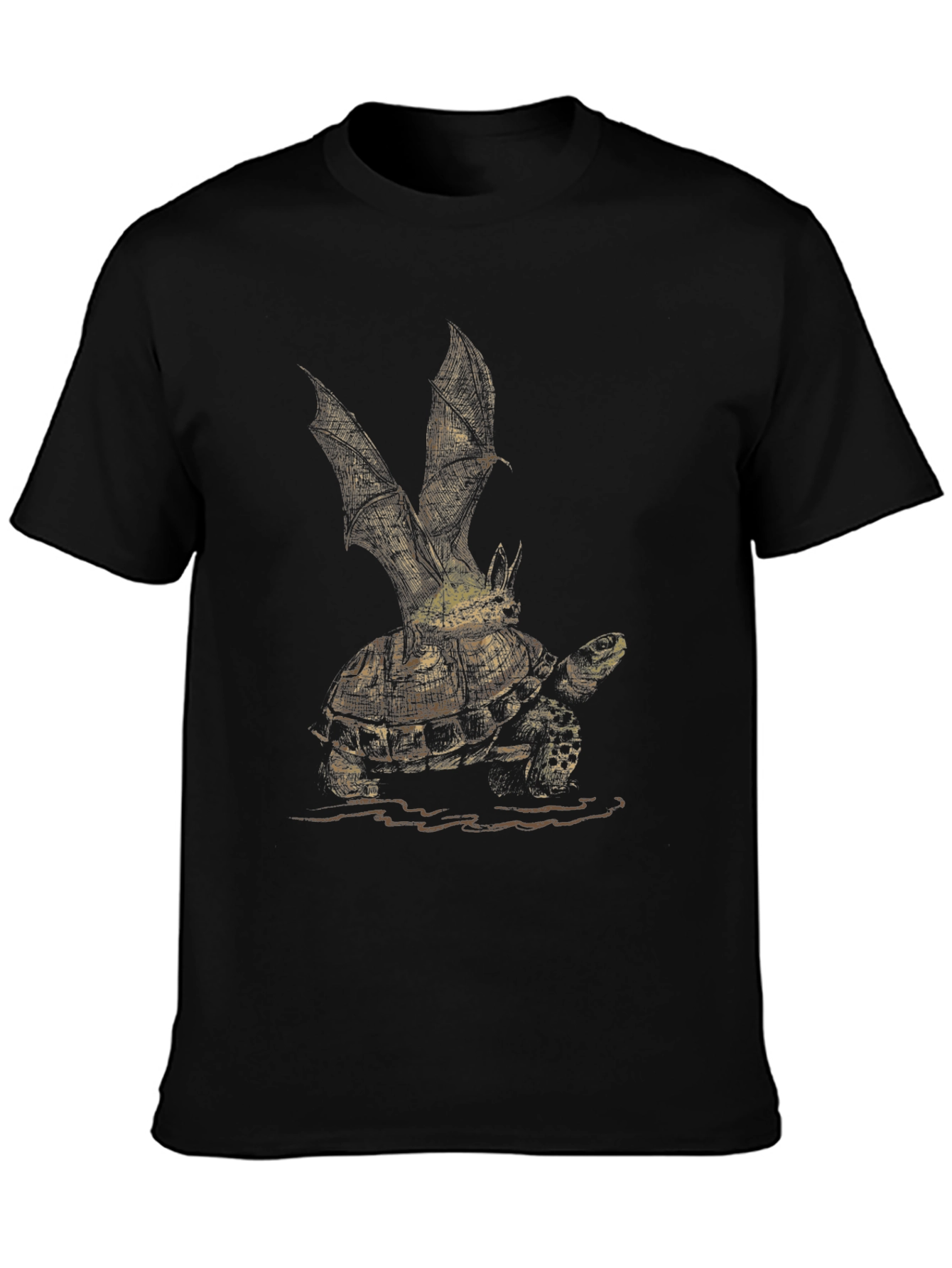 Winged Turtle Graphic Tee - Unique Creature Design