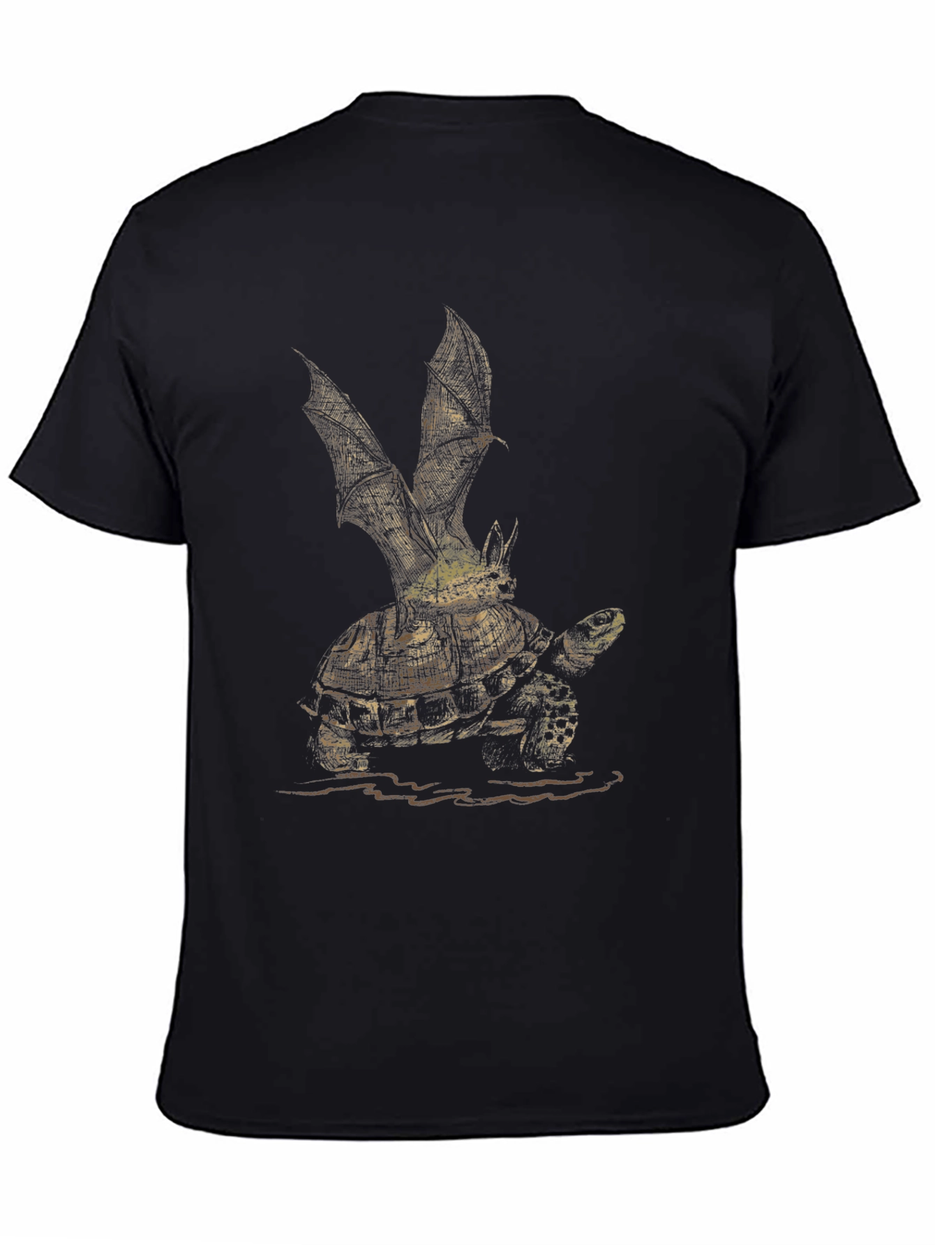 Winged Turtle Graphic Tee - Unique Creature Design