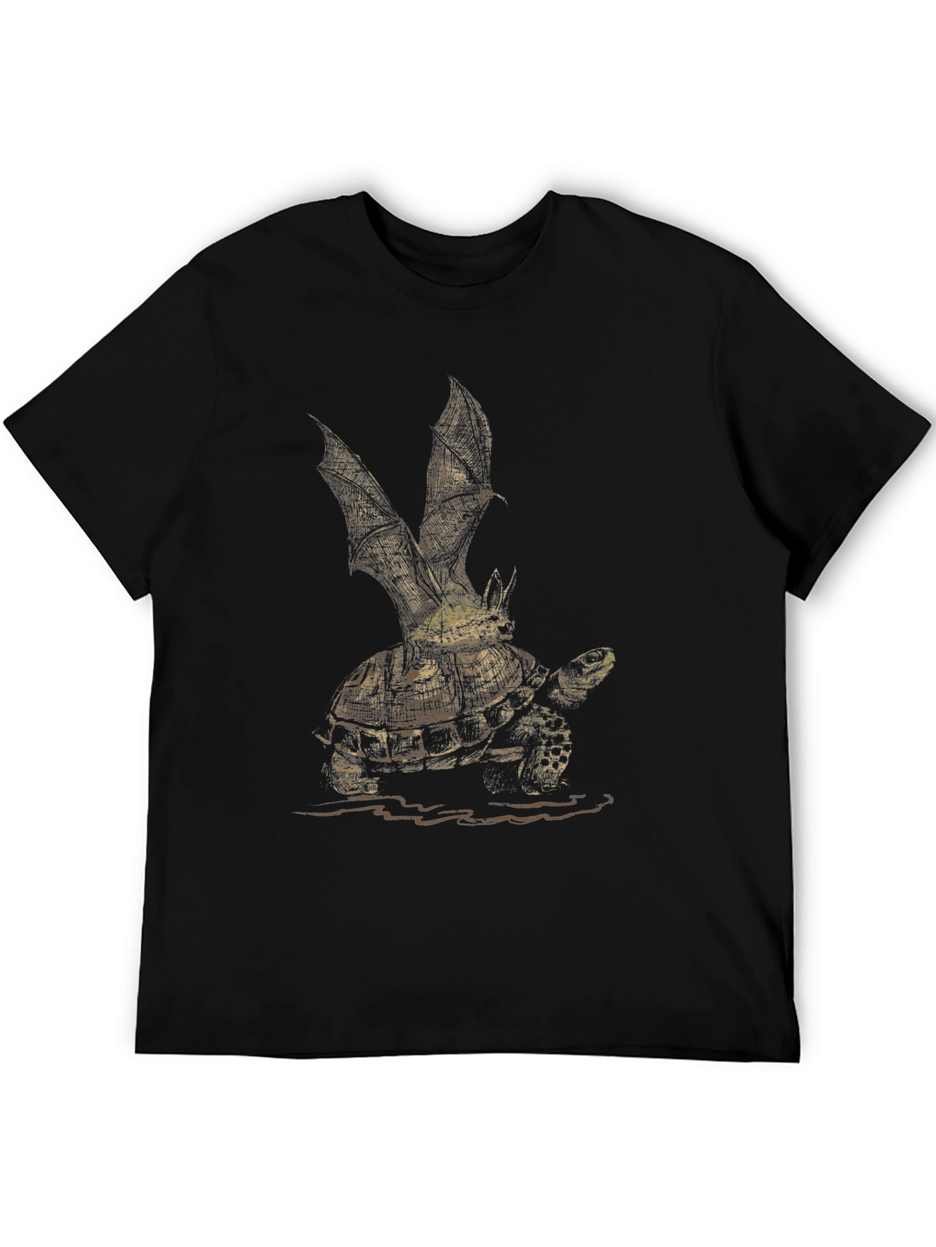 Winged Turtle Graphic Tee - Unique Creature Design
