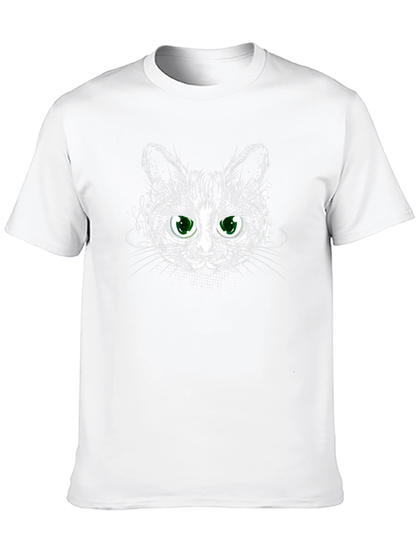 Cool Cat Graphic Tee - Black Cotton T-Shirt