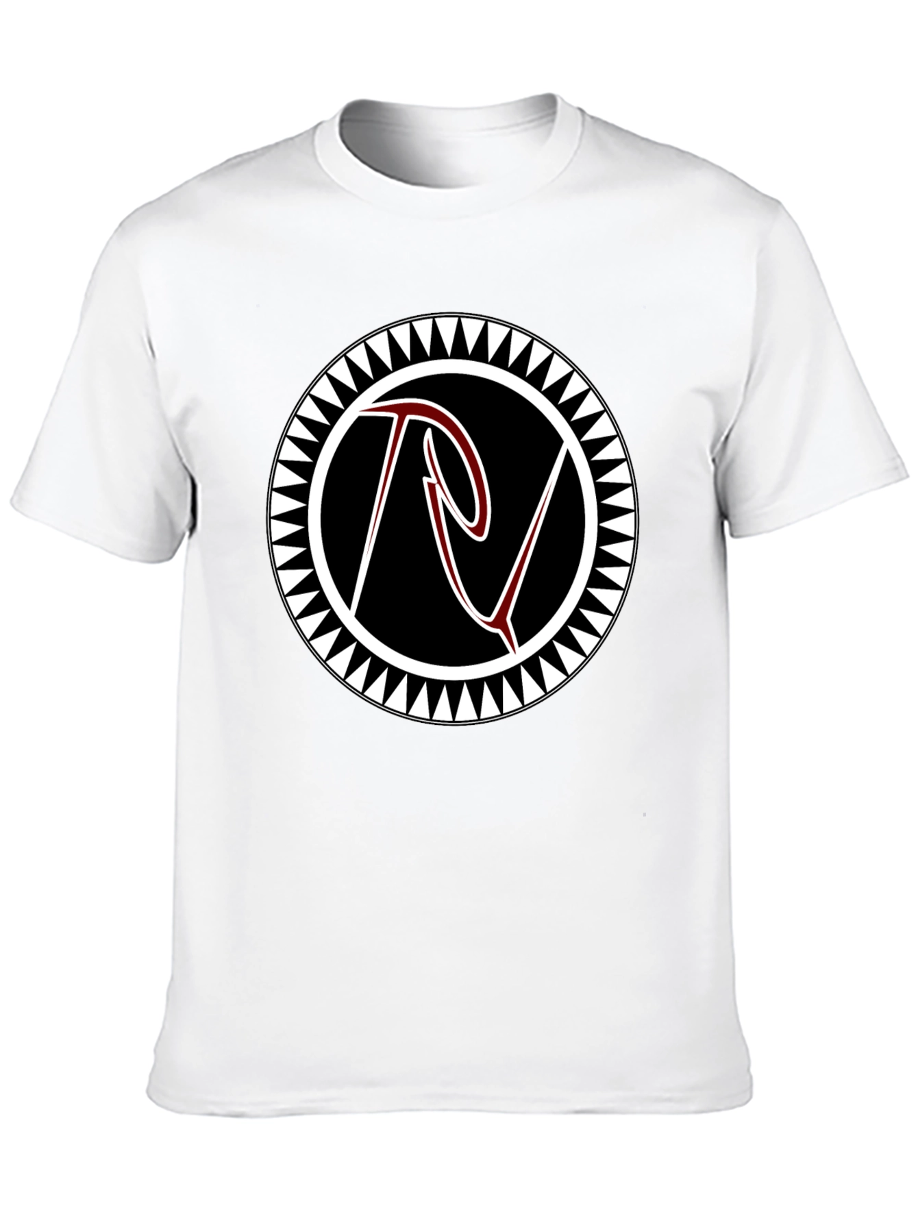 Black Tee with Tribal Circle Logo