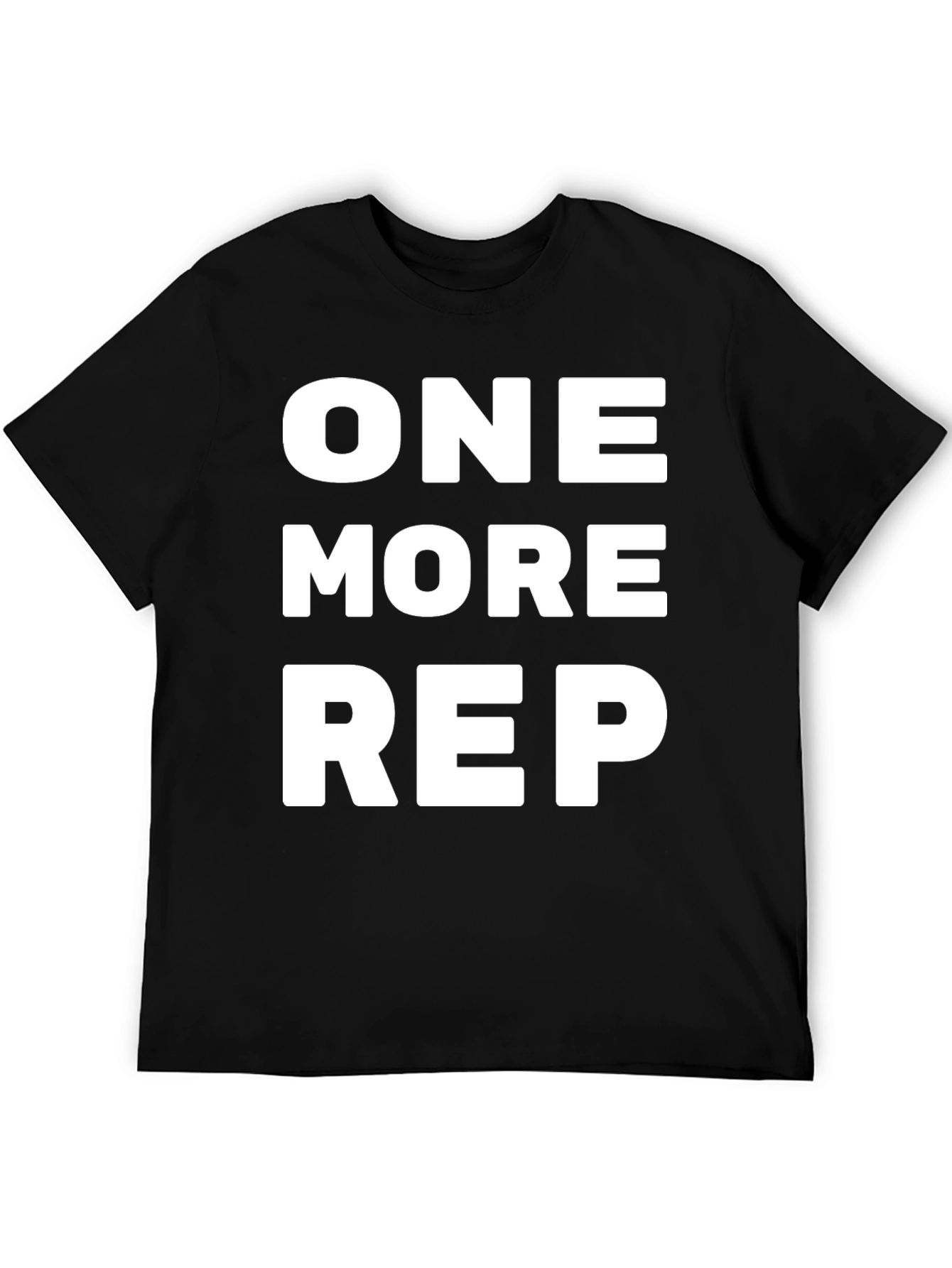 One More Rep Black Graphic Tee