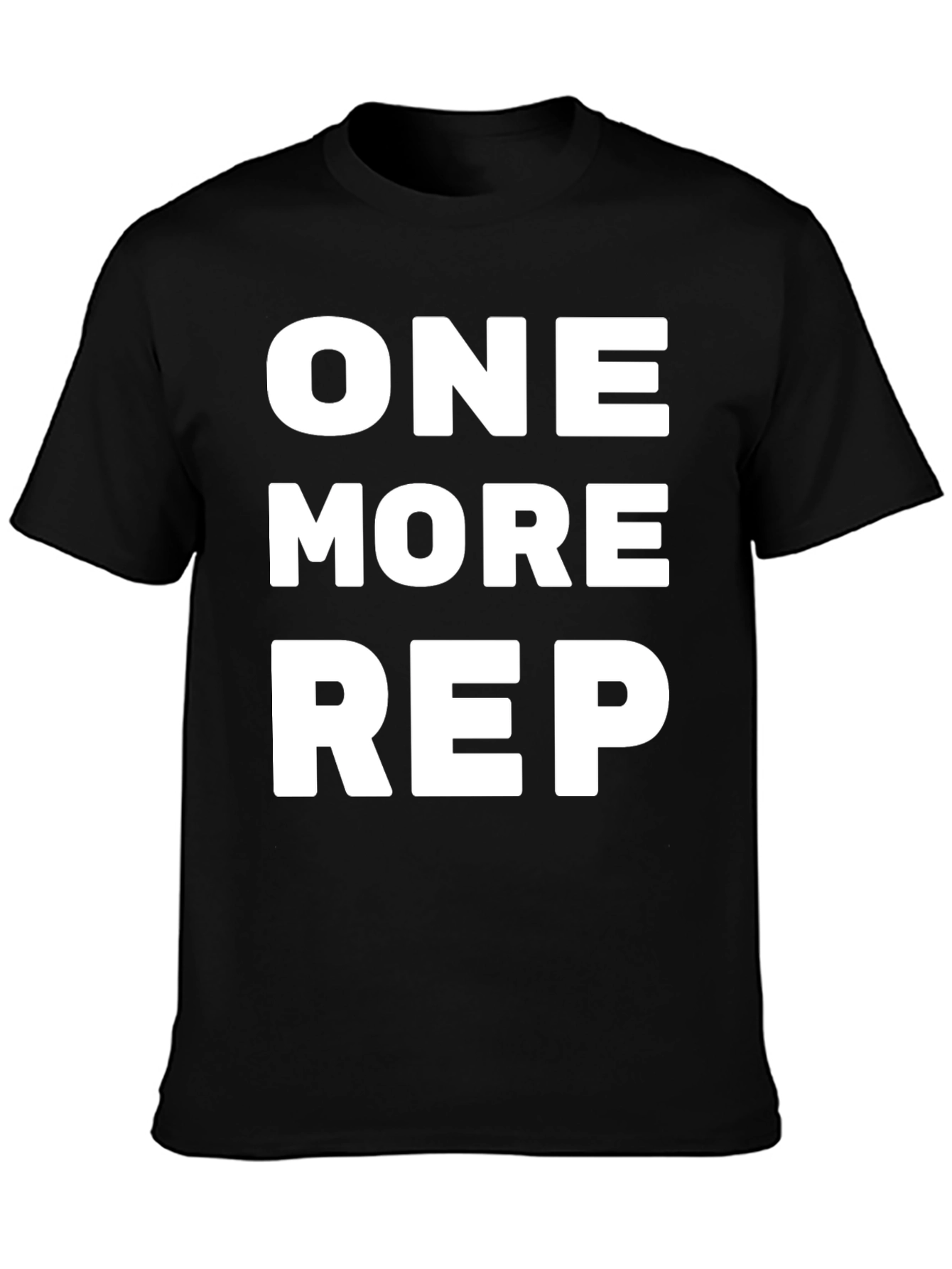 One More Rep Black Graphic Tee