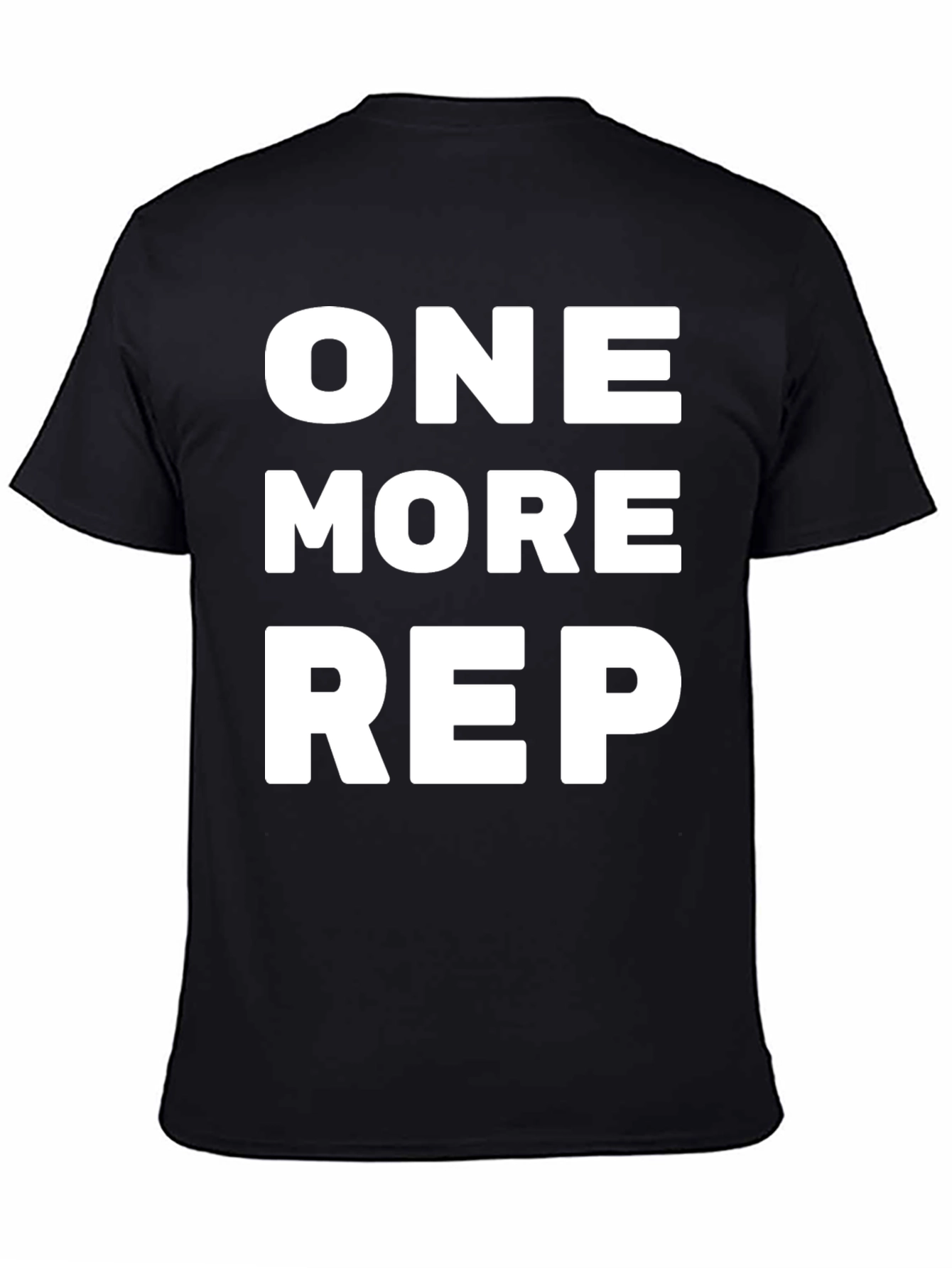 One More Rep Black Graphic Tee