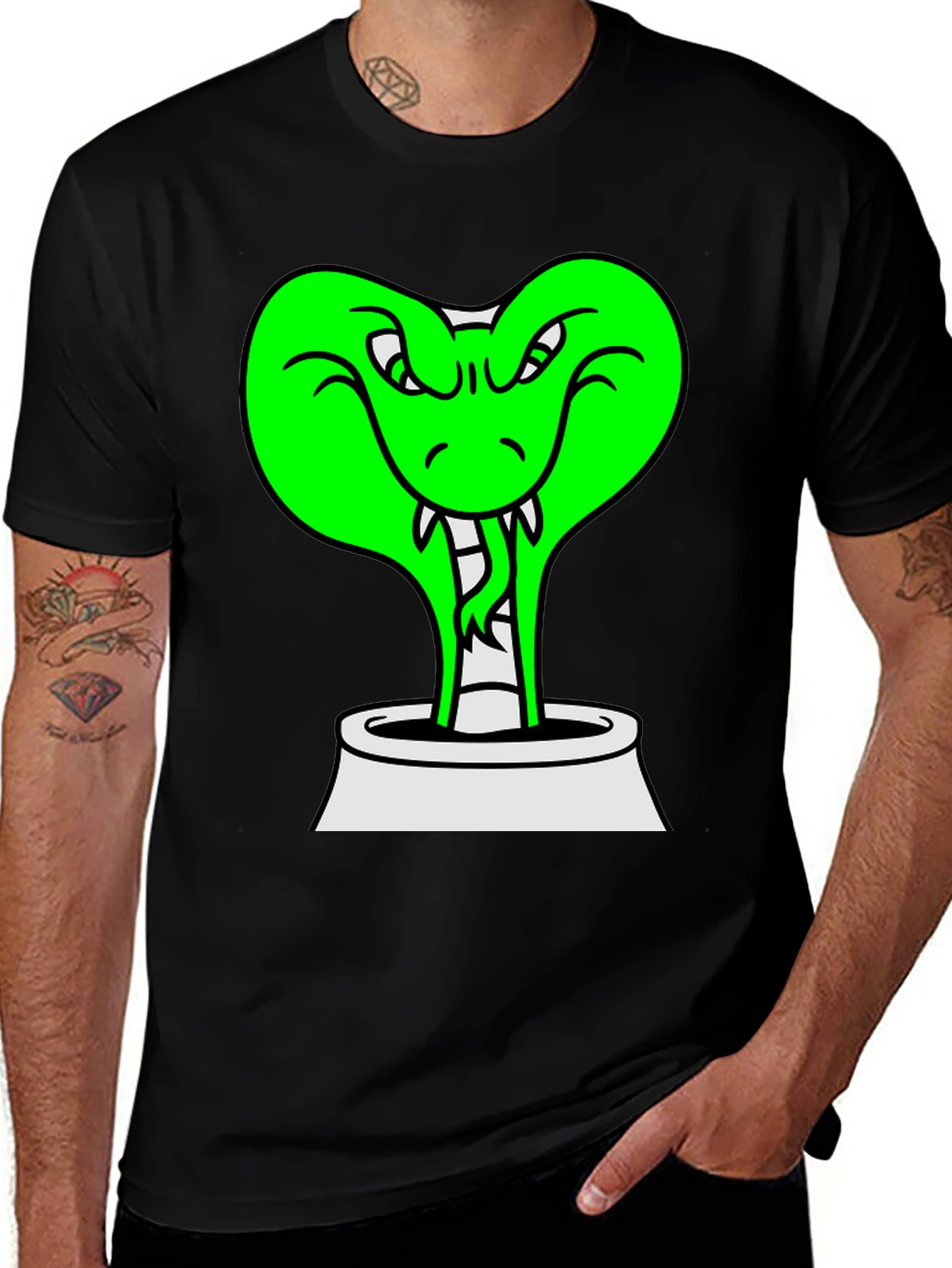 Cobra Snake T-Shirt - Funny Cartoon Reptile Tee