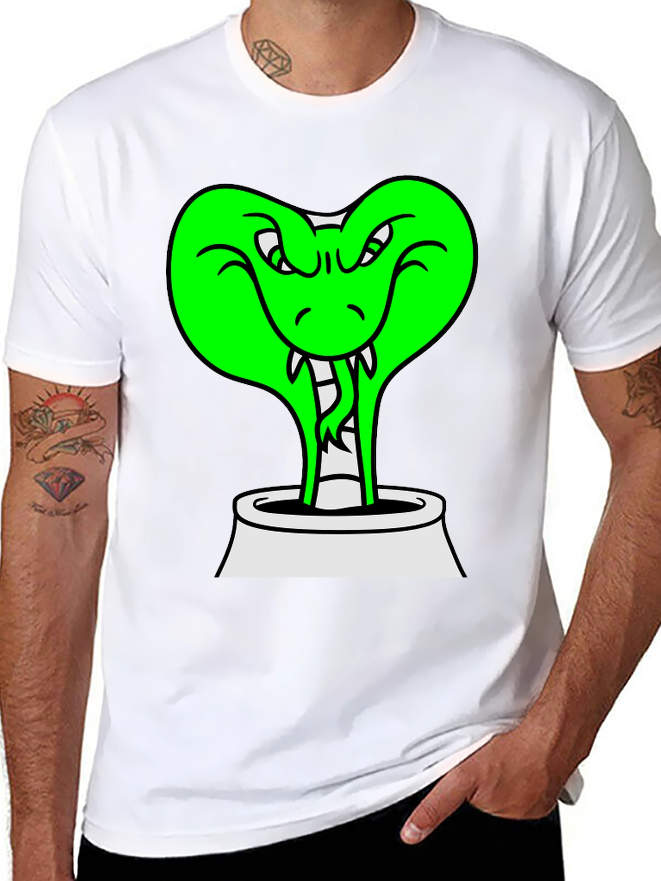 Cobra Snake T-Shirt - Funny Cartoon Reptile Tee