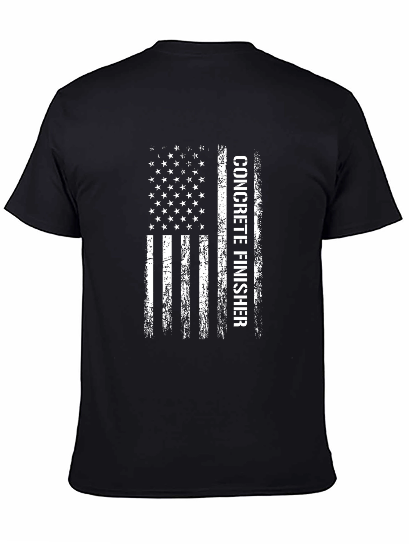 Concrete Finisher American Flag T-Shirt