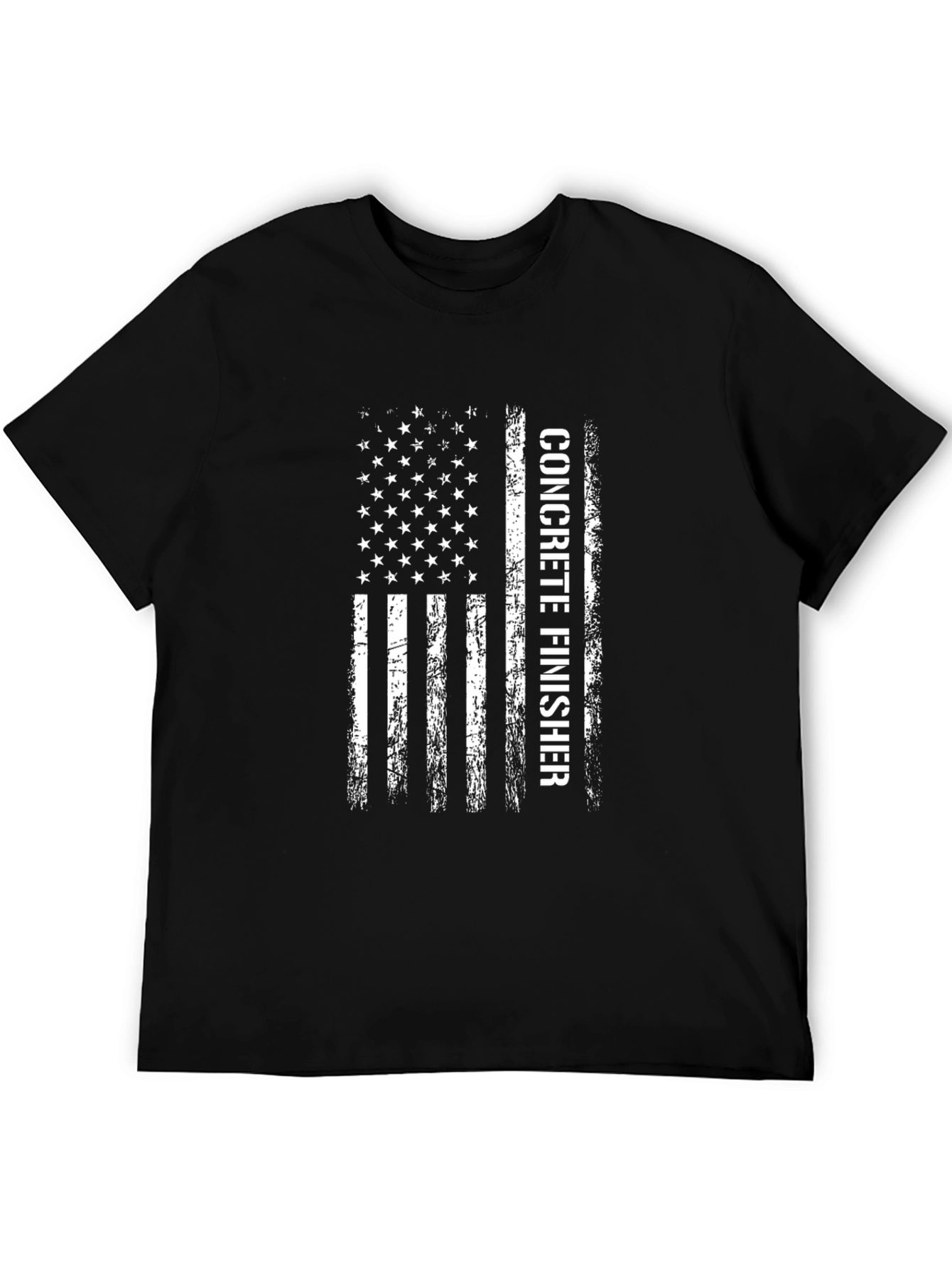 Concrete Finisher American Flag T-Shirt