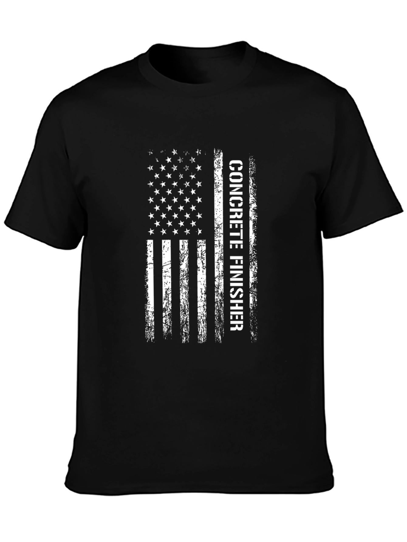 Concrete Finisher American Flag T-Shirt