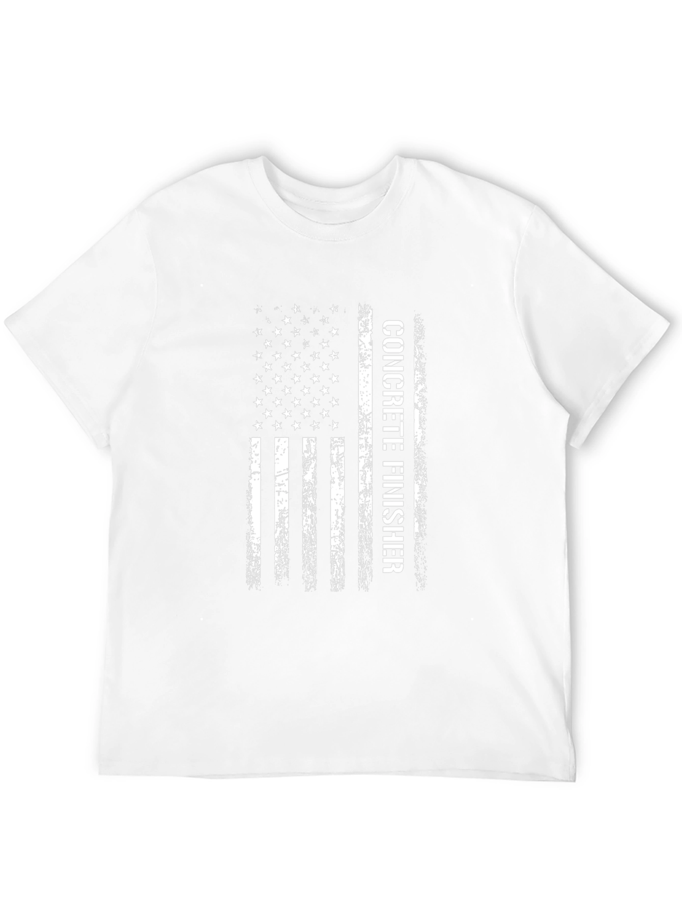 Concrete Finisher American Flag T-Shirt