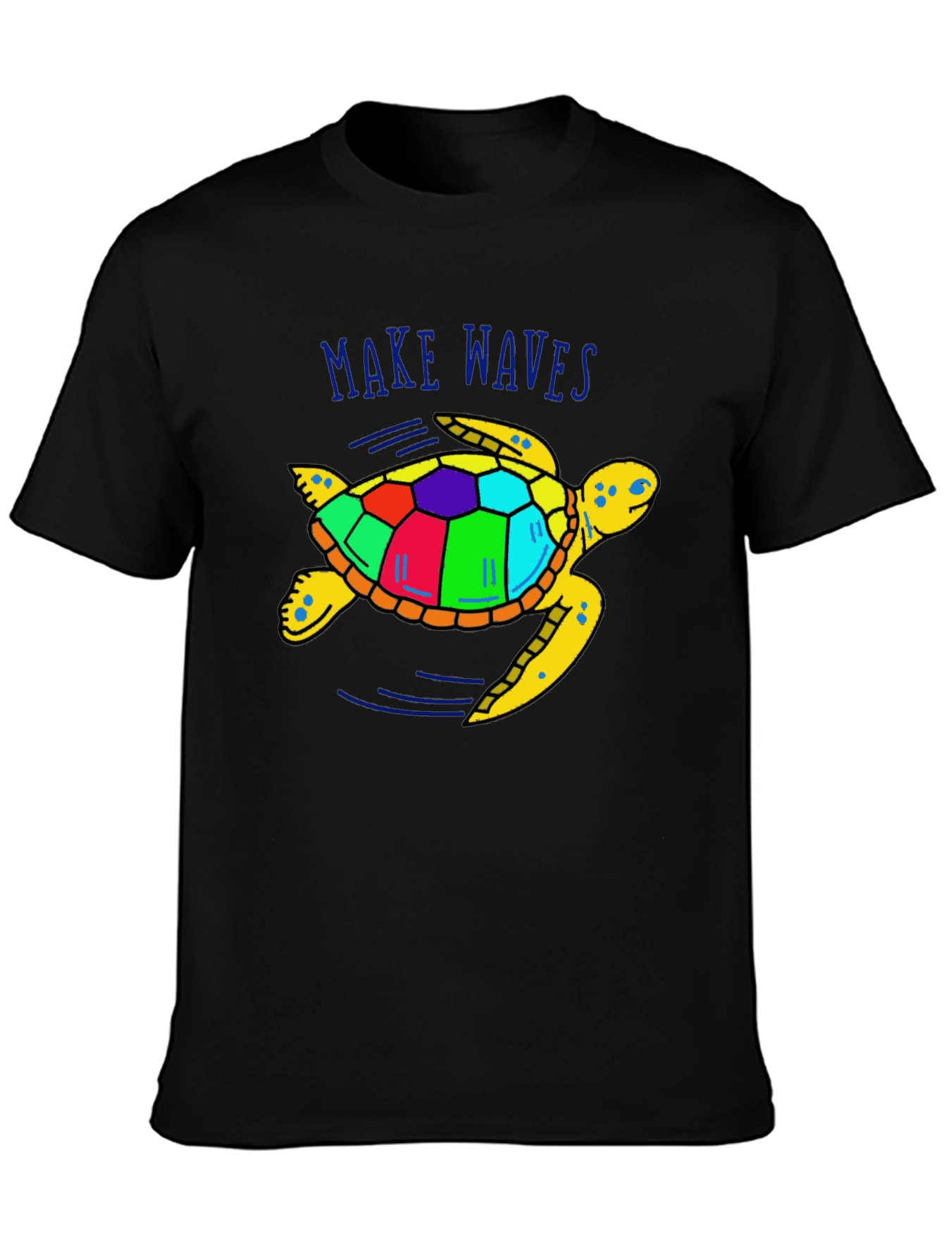 Make Waves Turtle Graphic Tee - Unisex