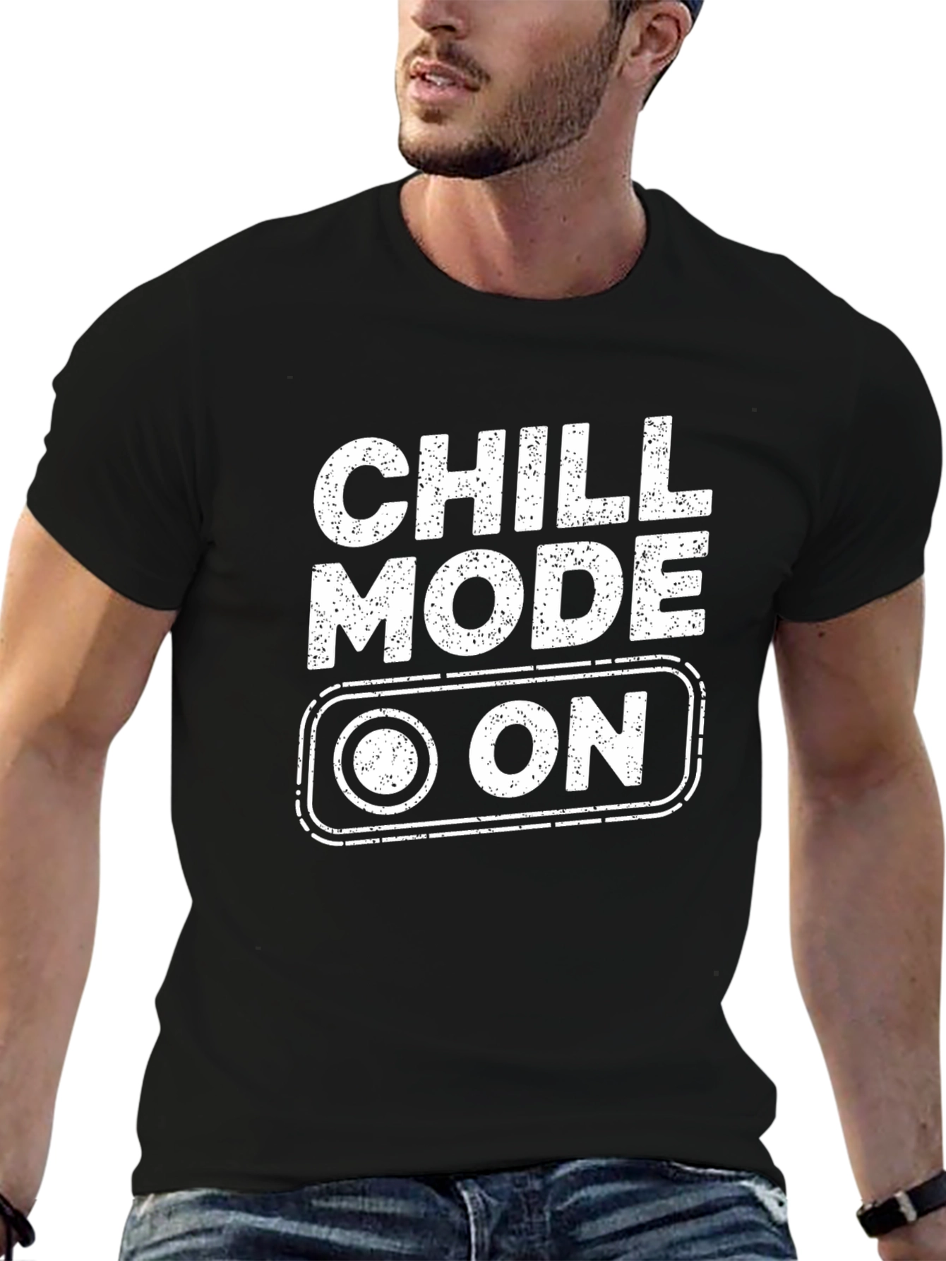 Chill Mode On Black T-Shirt
