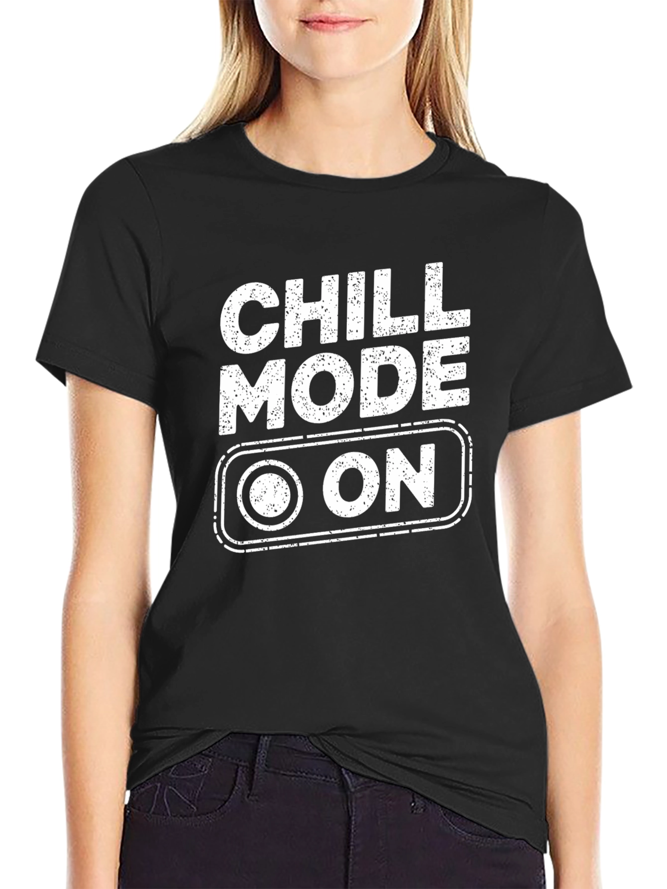 Chill Mode On Black T-Shirt