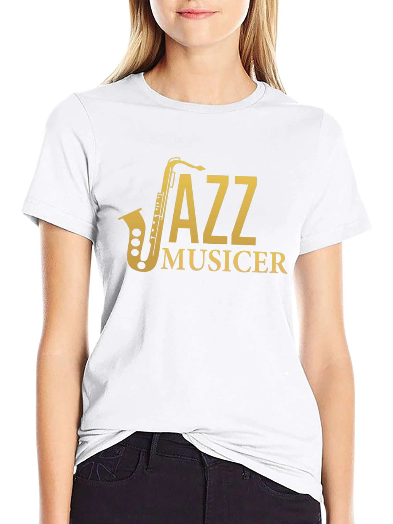 Jazz Musician Saxophone Graphic T-Shirt