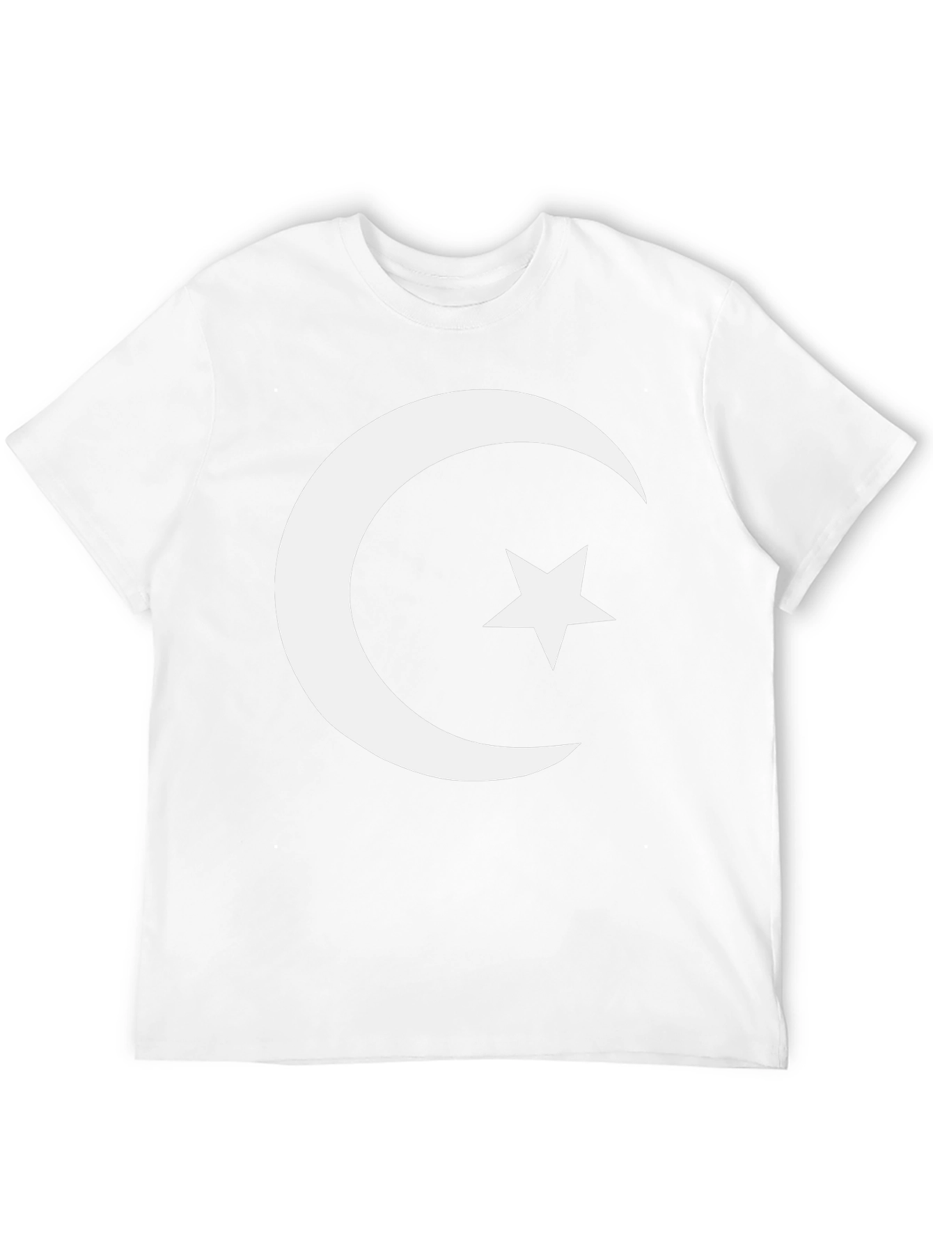 Crescent Moon & Star Graphic Tee - Black