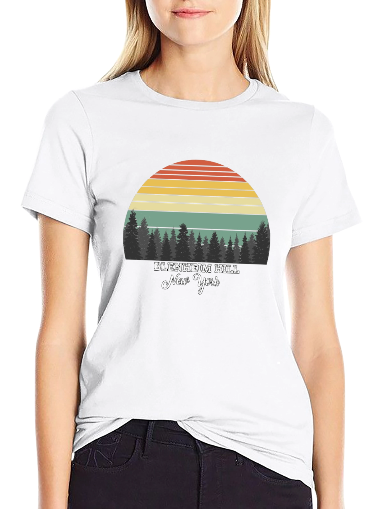 Blenheim Hill New York Retro T-Shirt