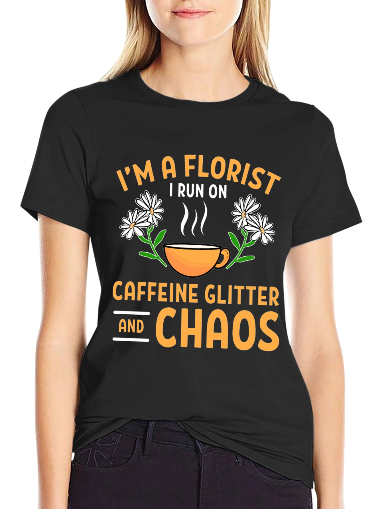 Florist Caffeine Chaos T-Shirt