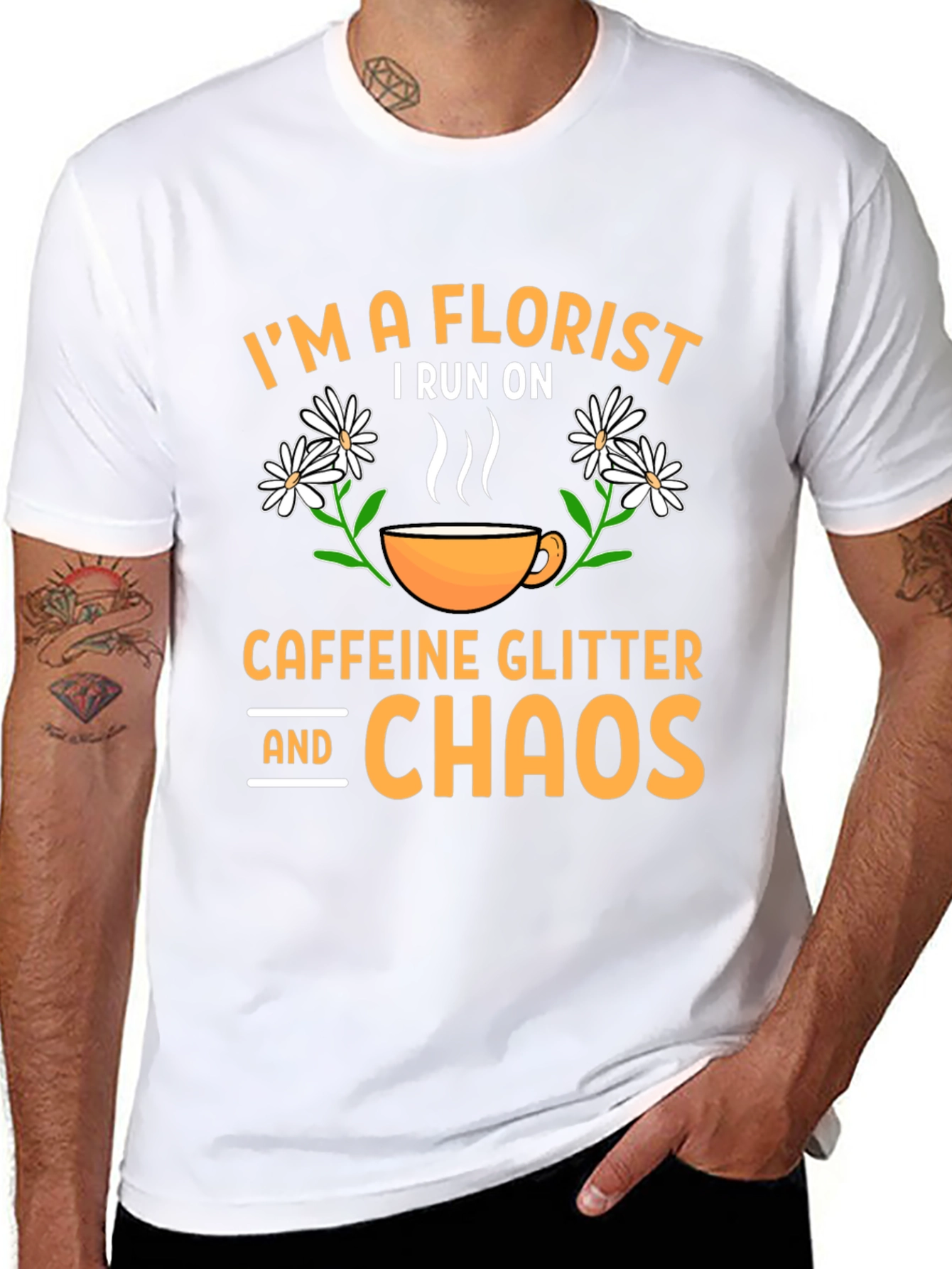 Florist Caffeine Chaos T-Shirt