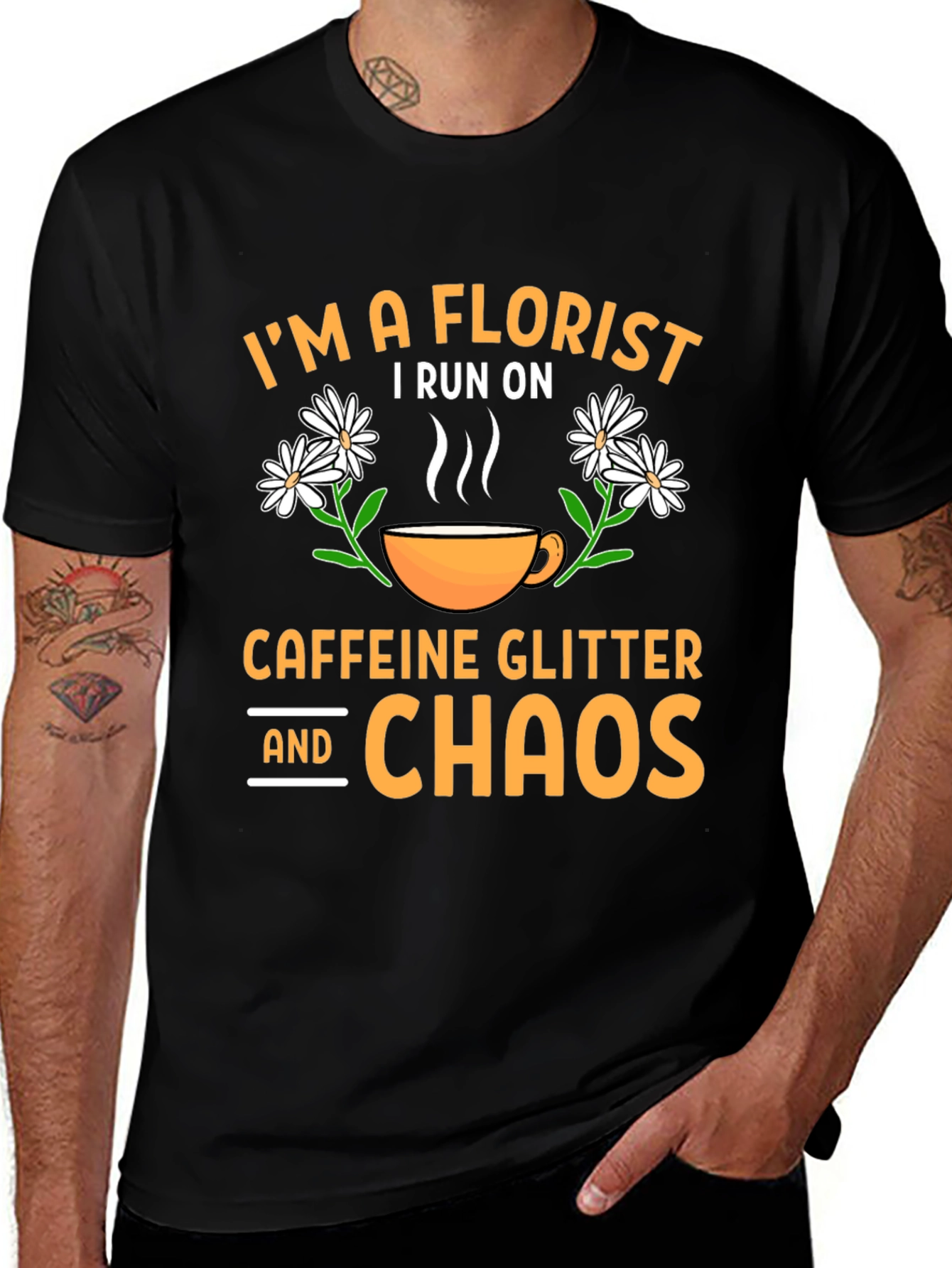Florist Caffeine Chaos T-Shirt