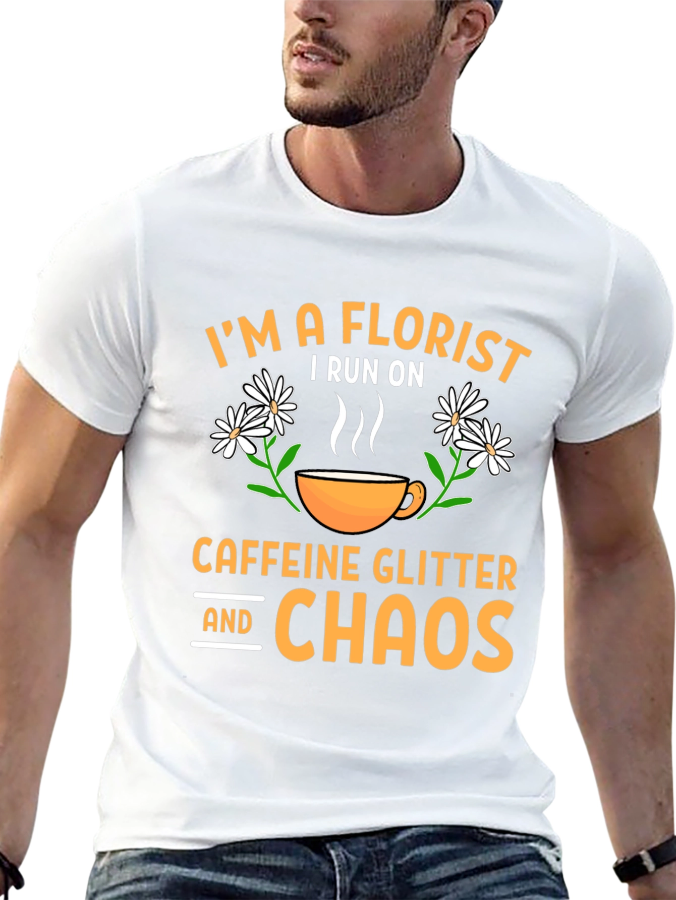 Florist Caffeine Chaos T-Shirt