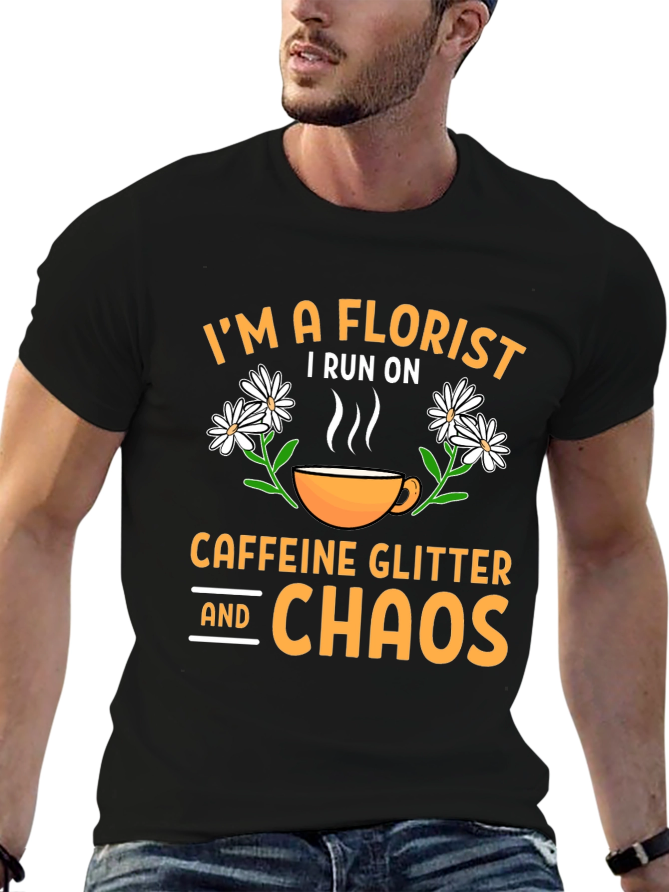 Florist Caffeine Chaos T-Shirt