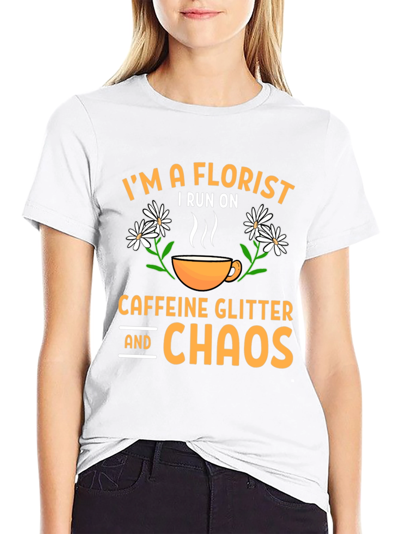 Florist Caffeine Chaos T-Shirt
