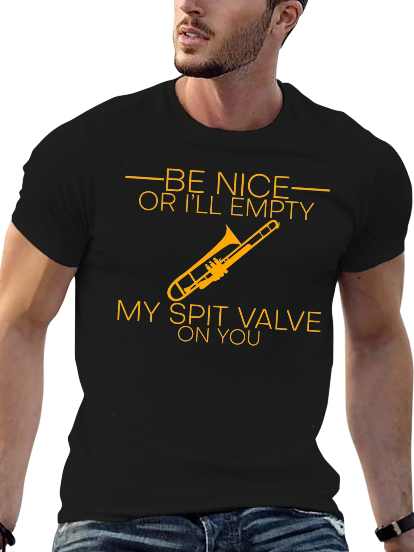 Be Nice Trombone Humor T-Shirt