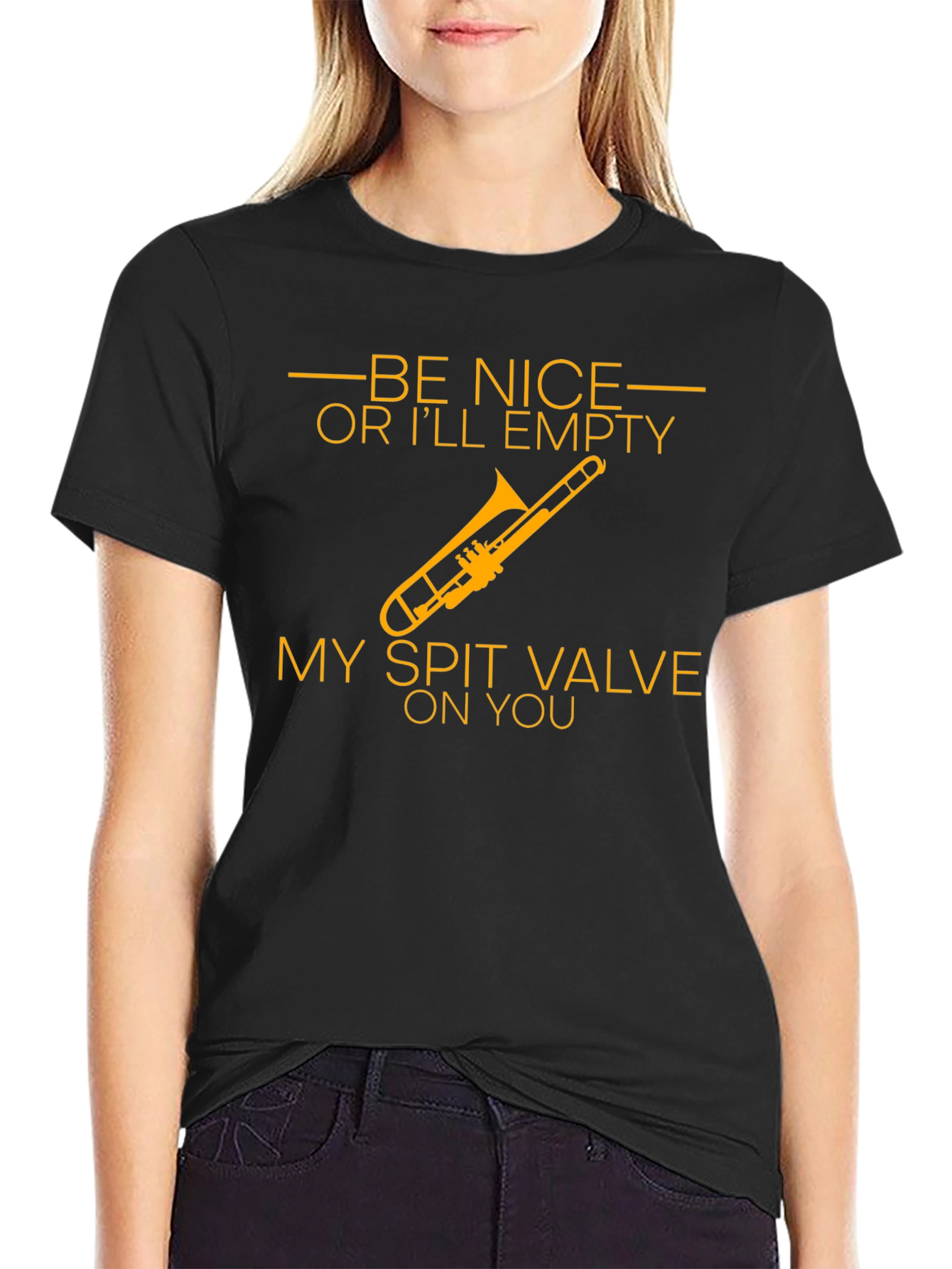 Be Nice Trombone Humor T-Shirt