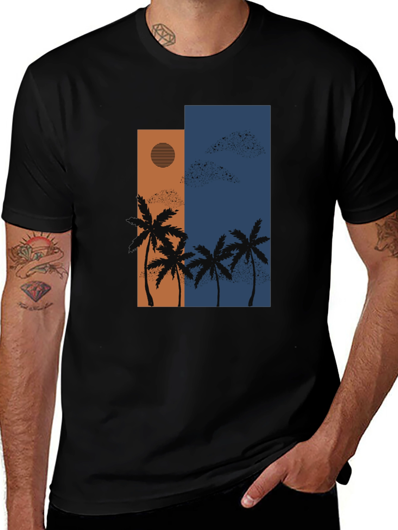 Tropical Palm Tree Graphic Tee