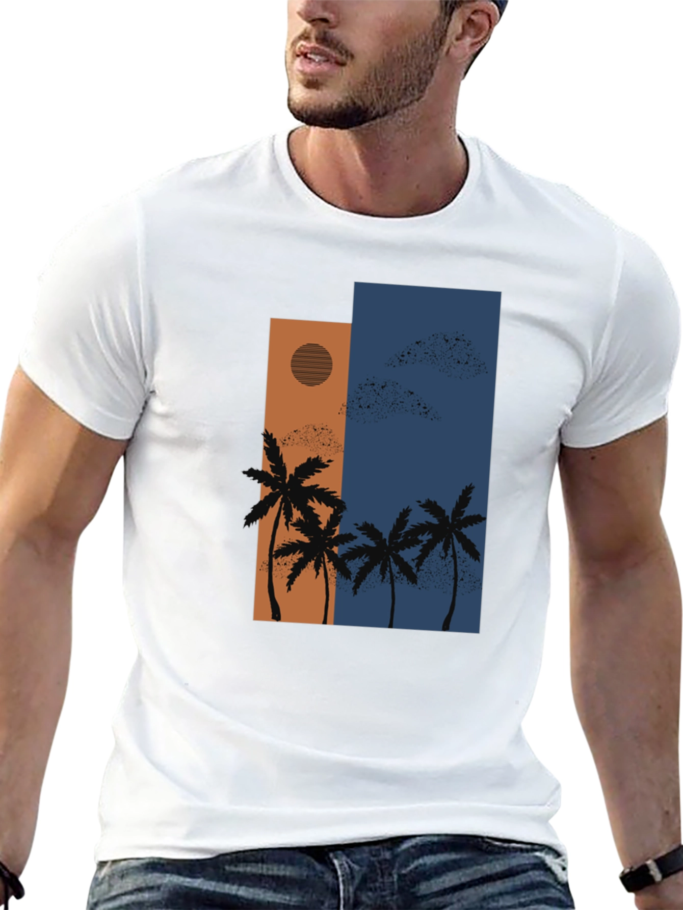 Tropical Palm Tree Graphic Tee