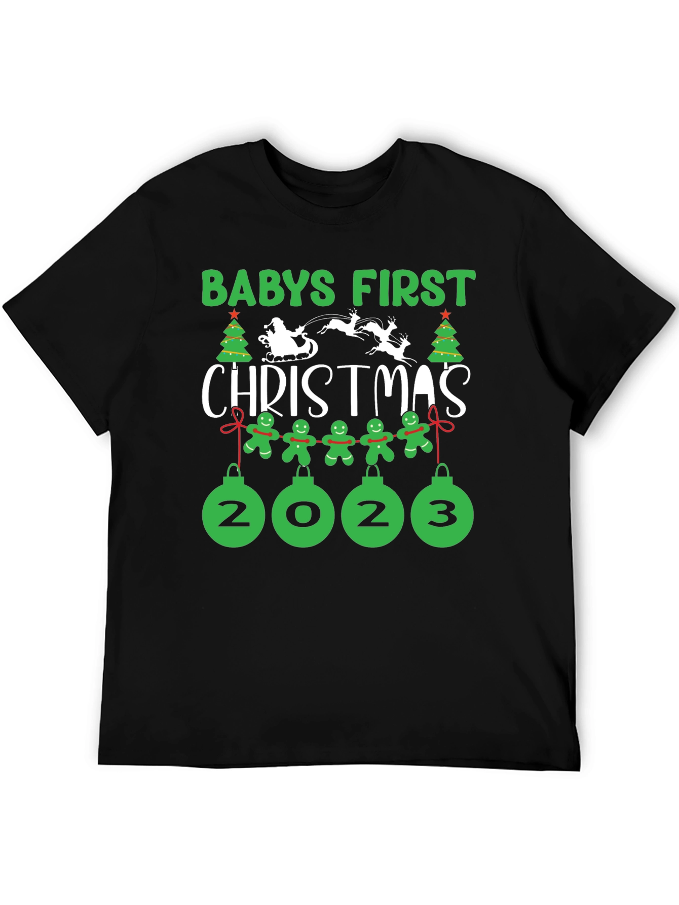 Babys First Christmas 2023 Holiday T-Shirt