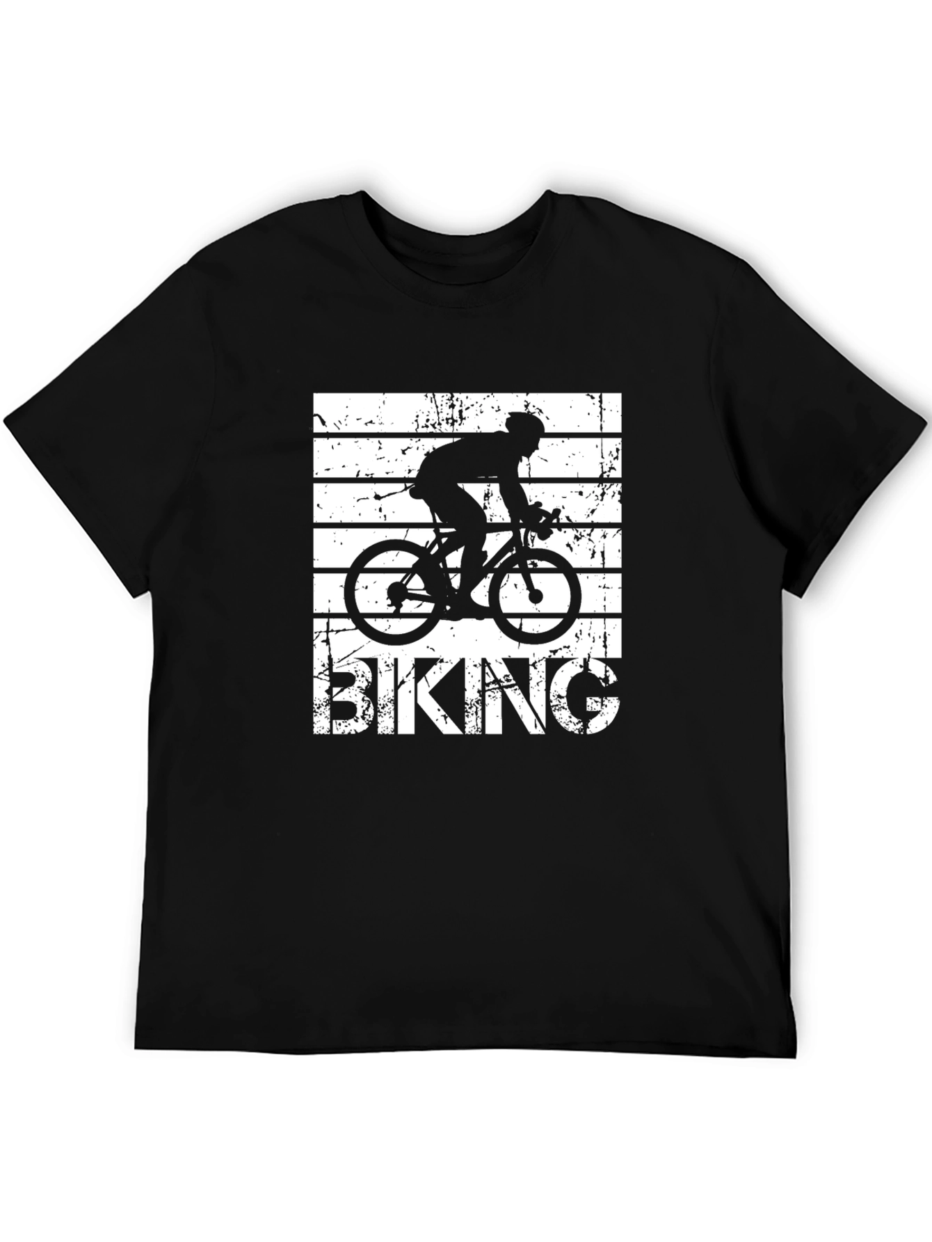 Biking Silhouette Graphic Tee - Cycling T-Shirt