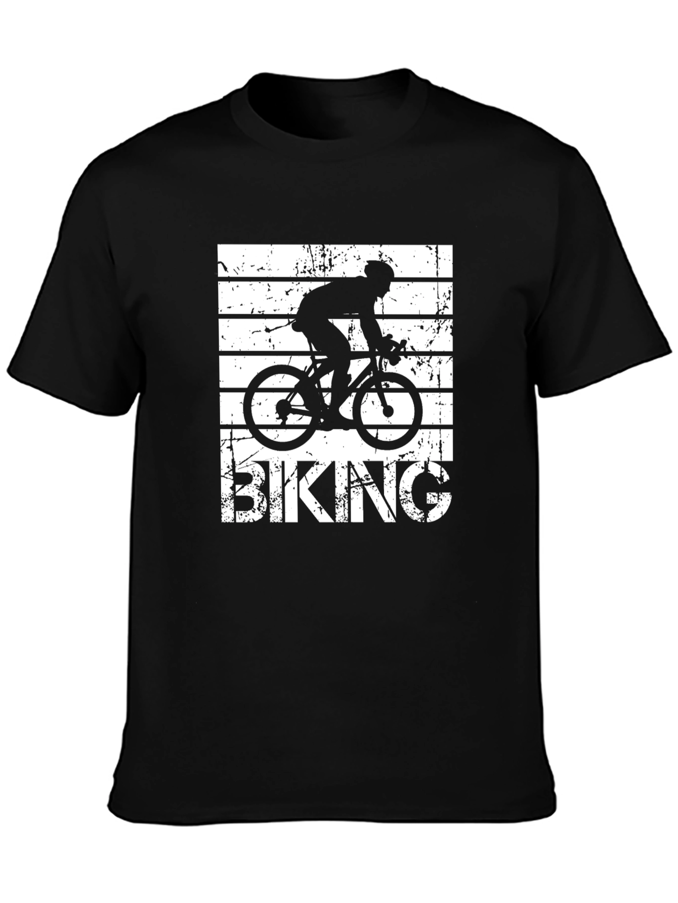 Biking Silhouette Graphic Tee - Cycling T-Shirt