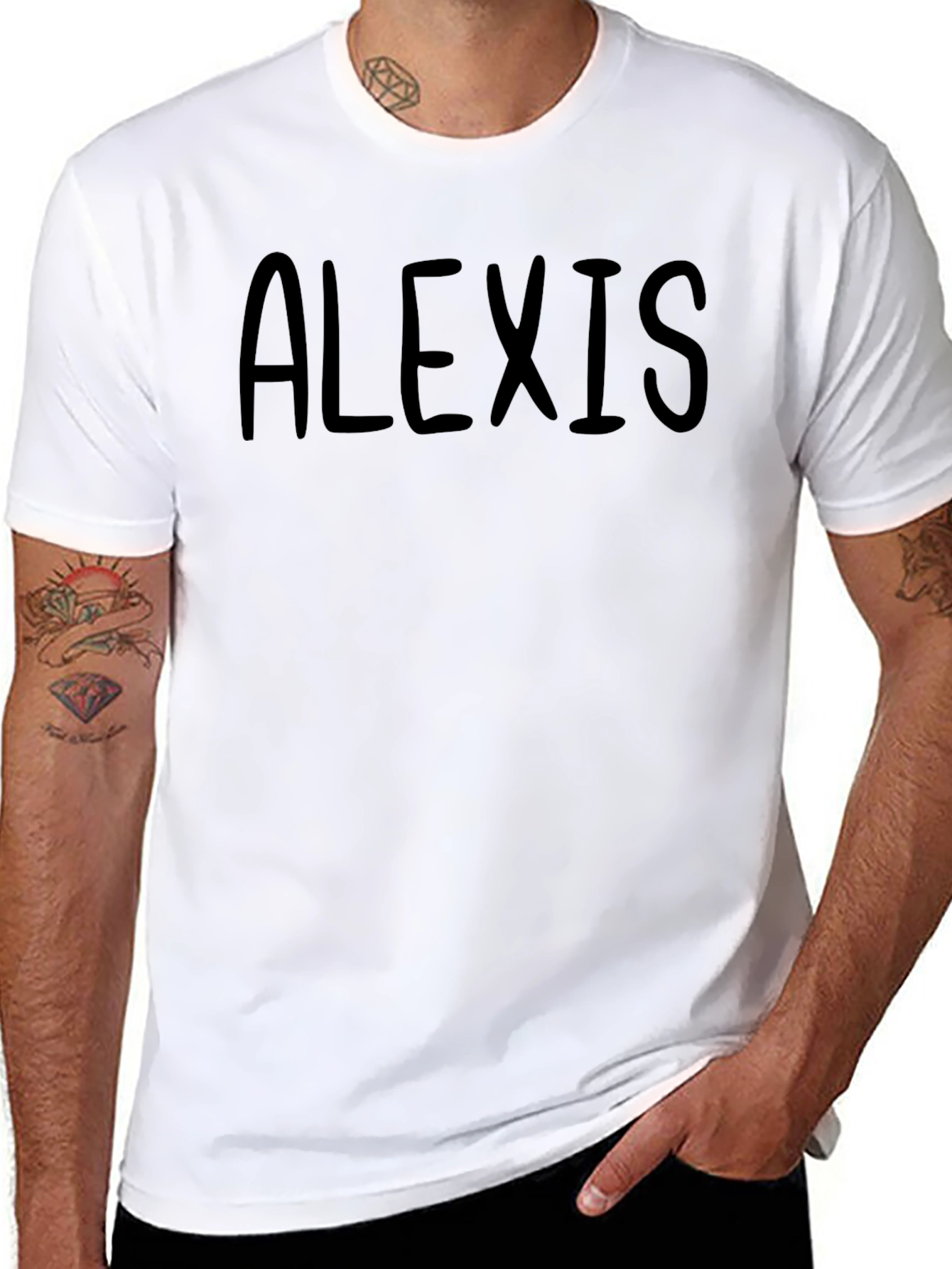 Alexis Personalized Black T-Shirt
