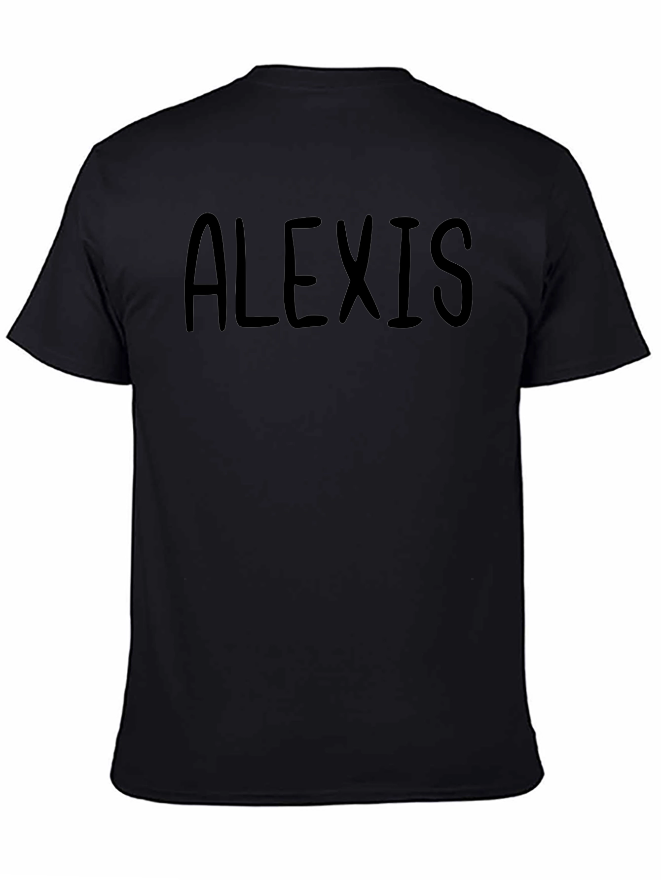 Alexis Personalized Black T-Shirt