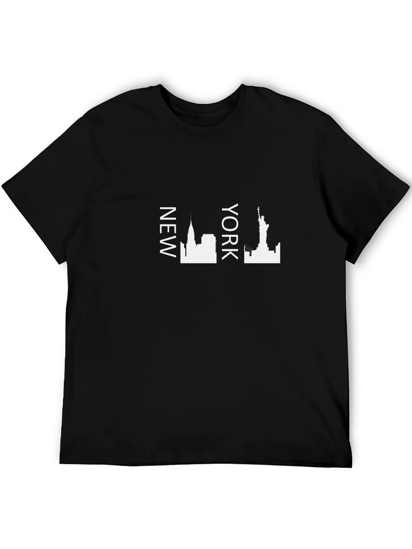 NYC Skyline Graphic Tee - Black