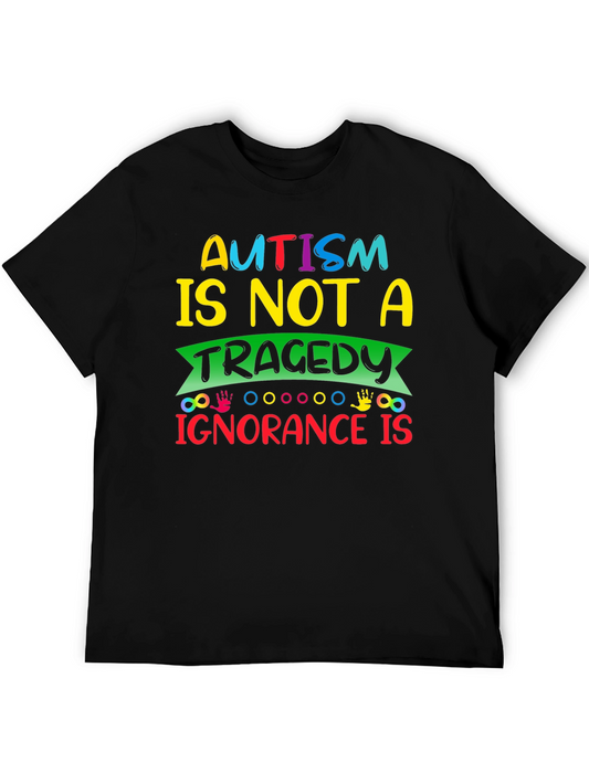 Autism Awareness Graphic Tee - Ignorance is the Tragedy!