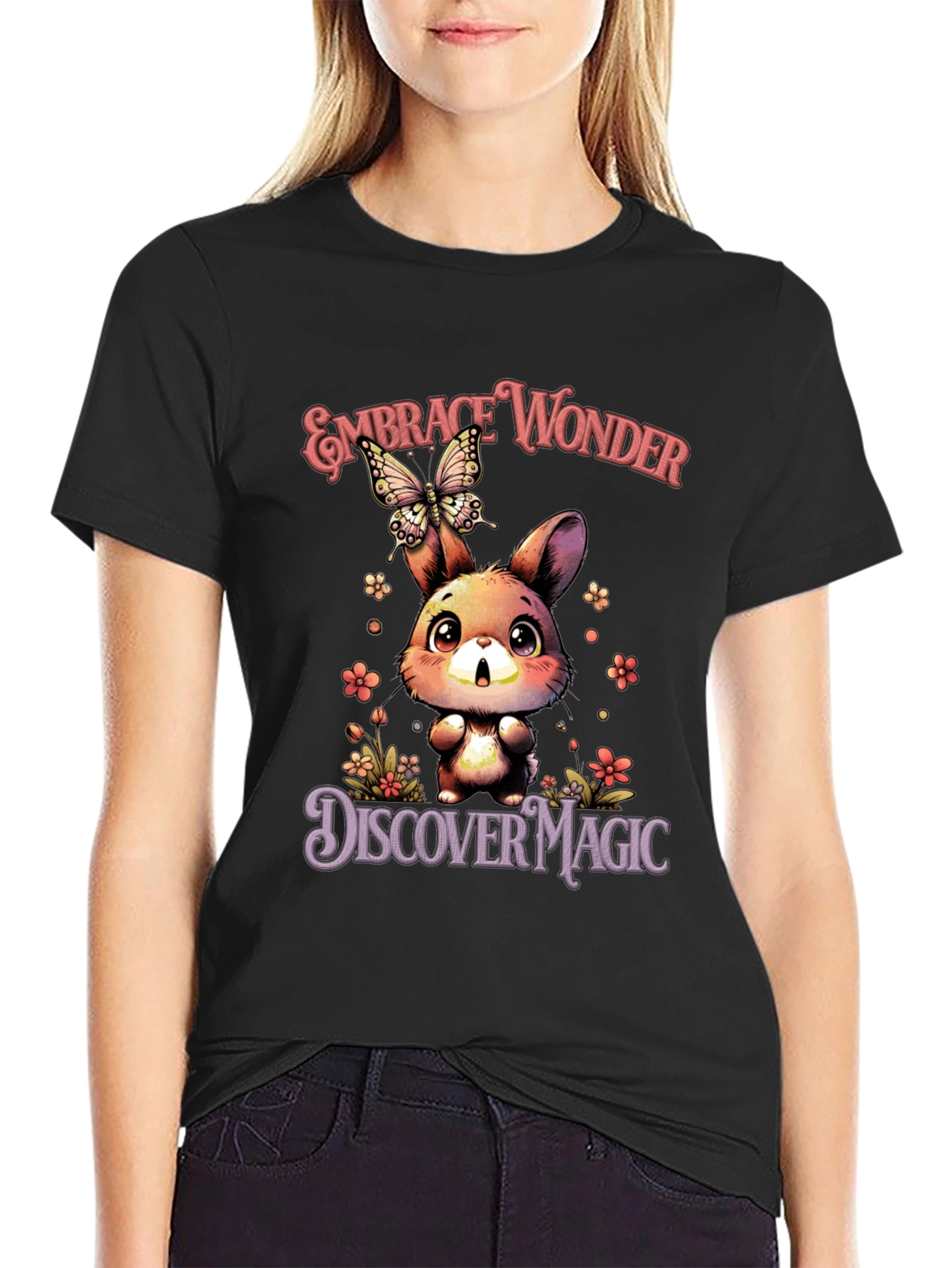 Embrace Wonder Bunny Graphic Tee