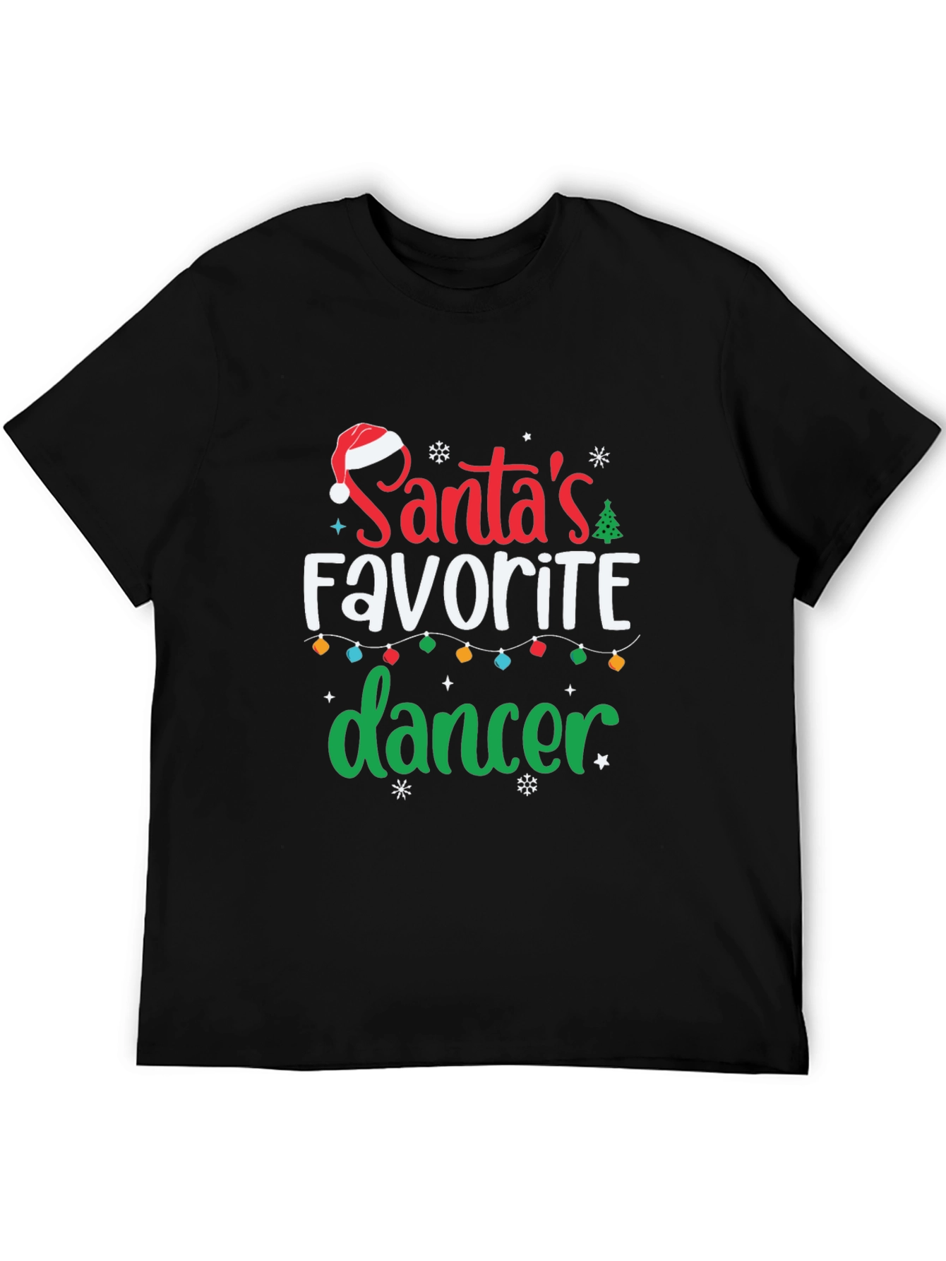 Santas Favorite Dancer Christmas Holiday T-Shirt