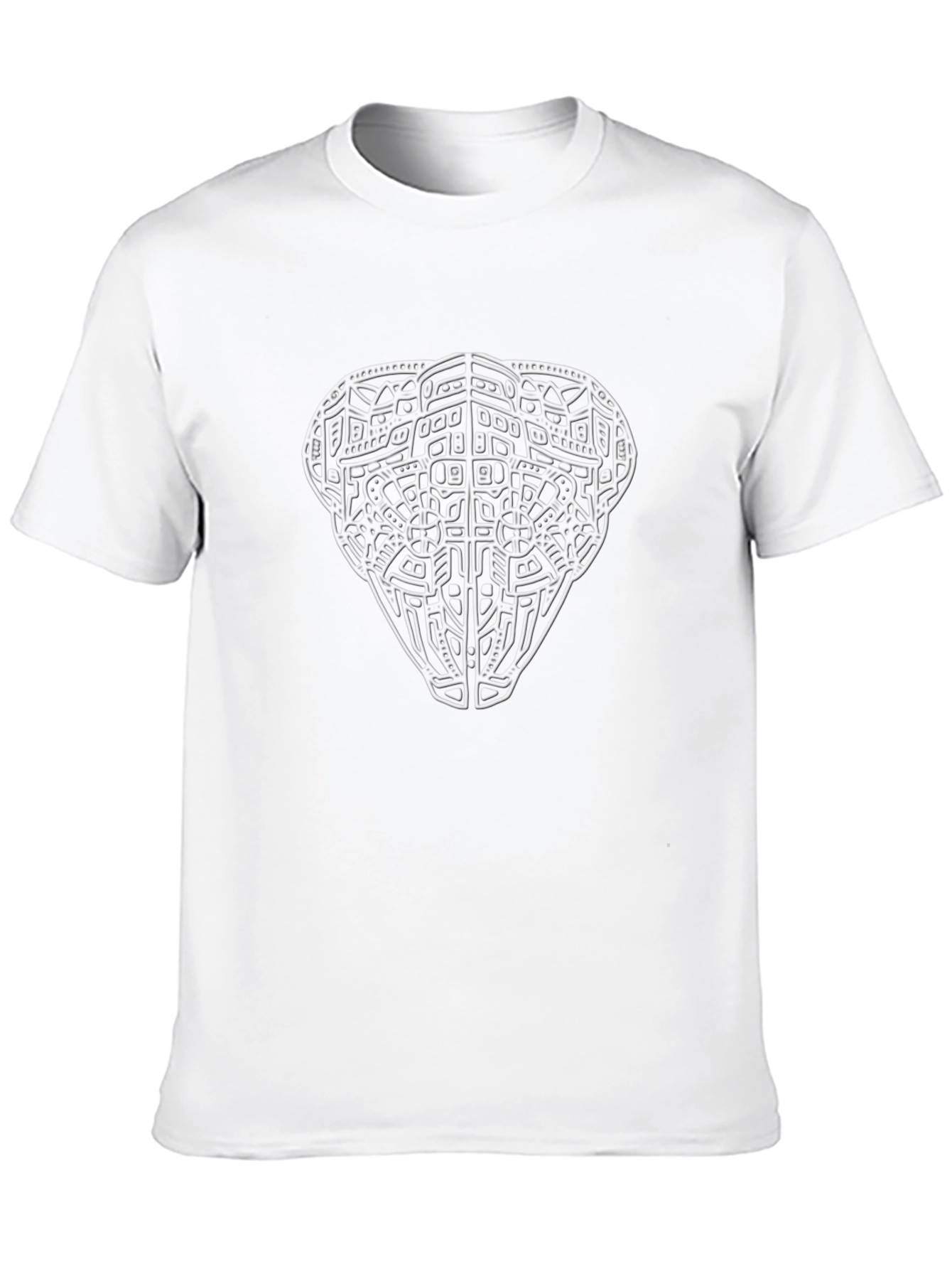 Abstract Design Black T-Shirt for Men