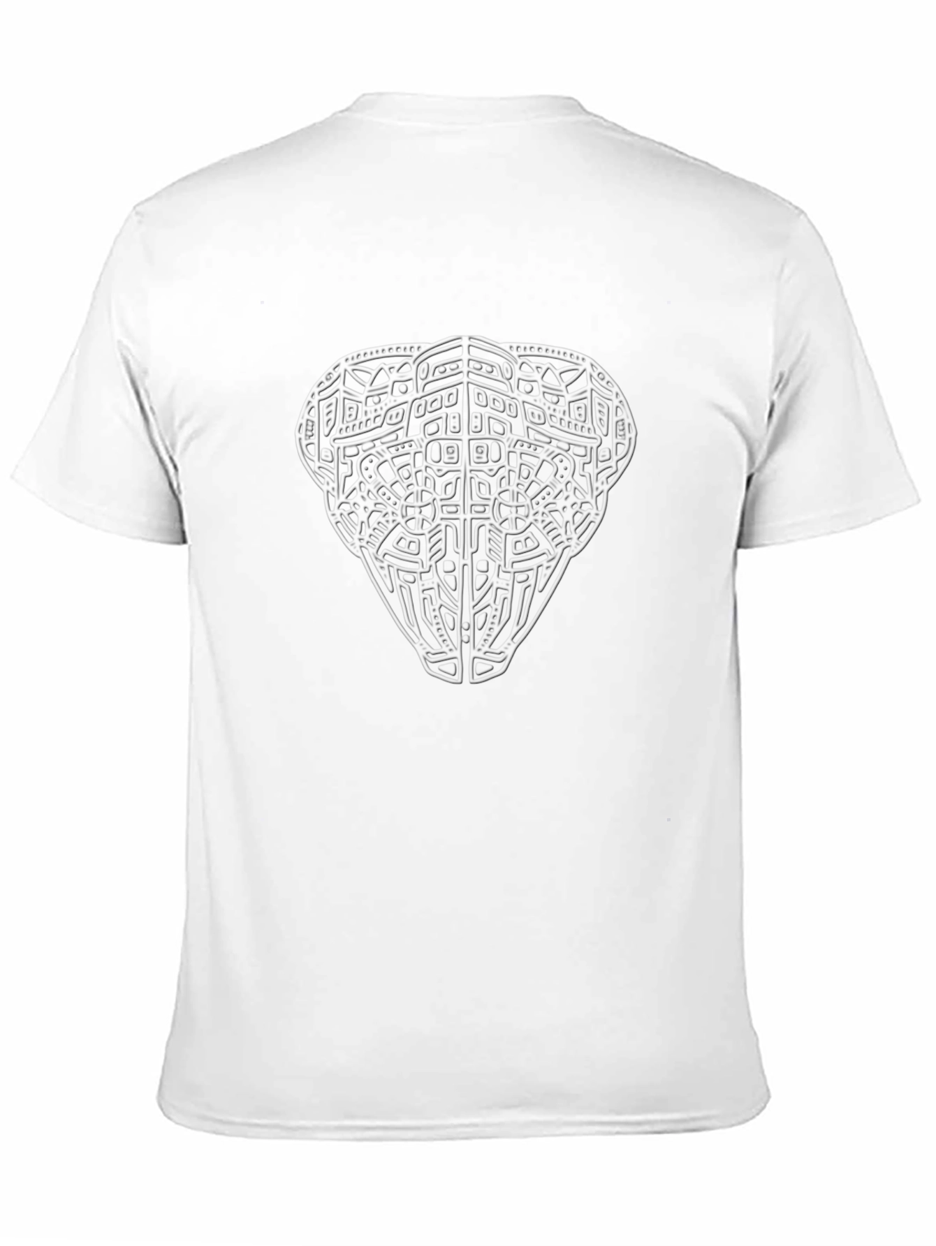 Abstract Design Black T-Shirt for Men