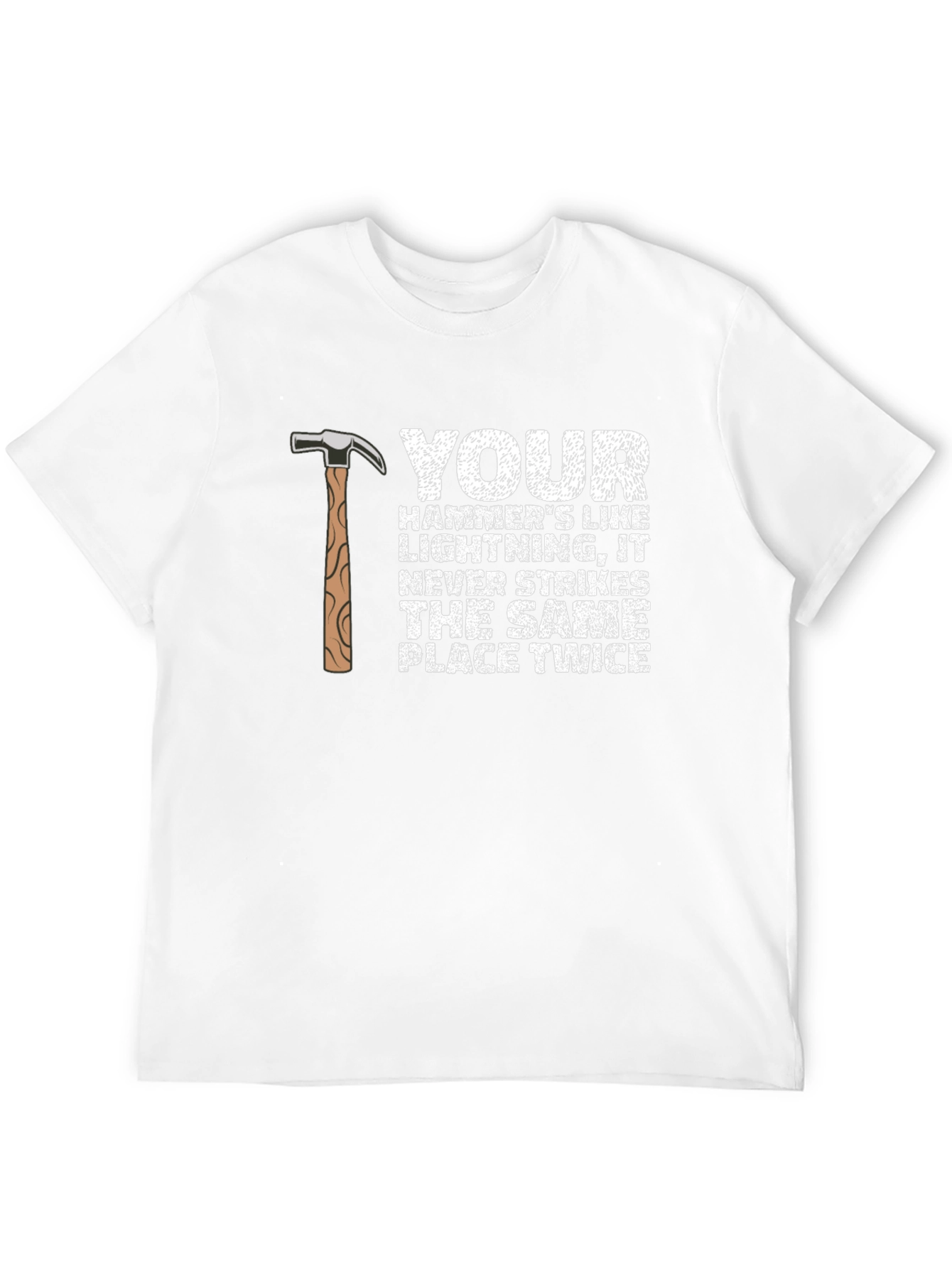 Hammer Lightning Strike Graphic T-Shirt