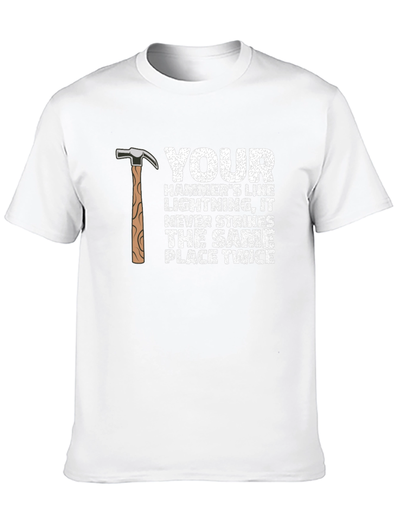 Hammer Lightning Strike Graphic T-Shirt