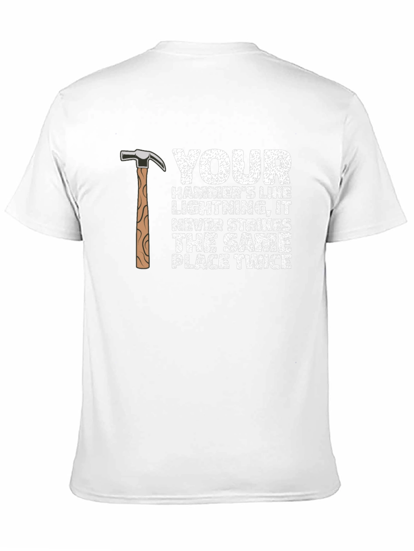 Hammer Lightning Strike Graphic T-Shirt