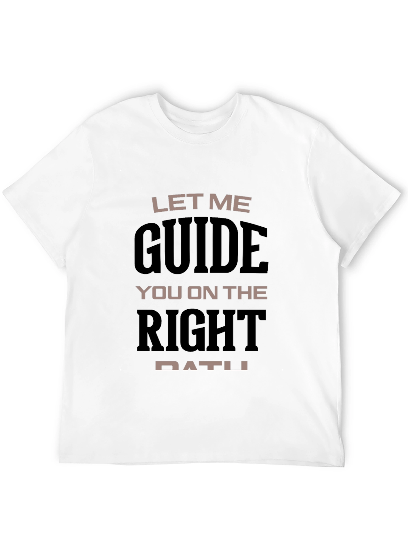 Guide You T-Shirt | Black Crew Neck Tee