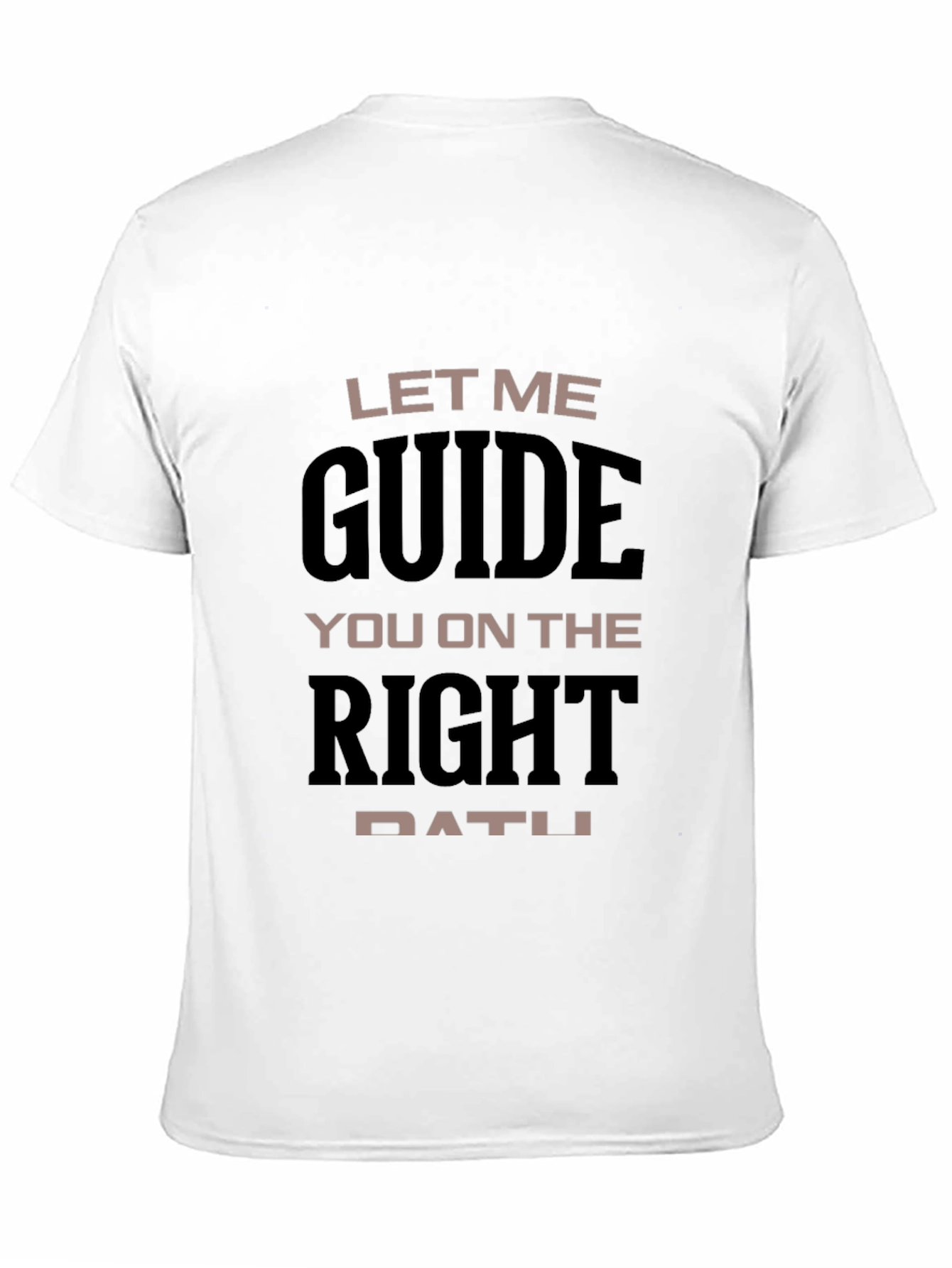 Guide You T-Shirt | Black Crew Neck Tee
