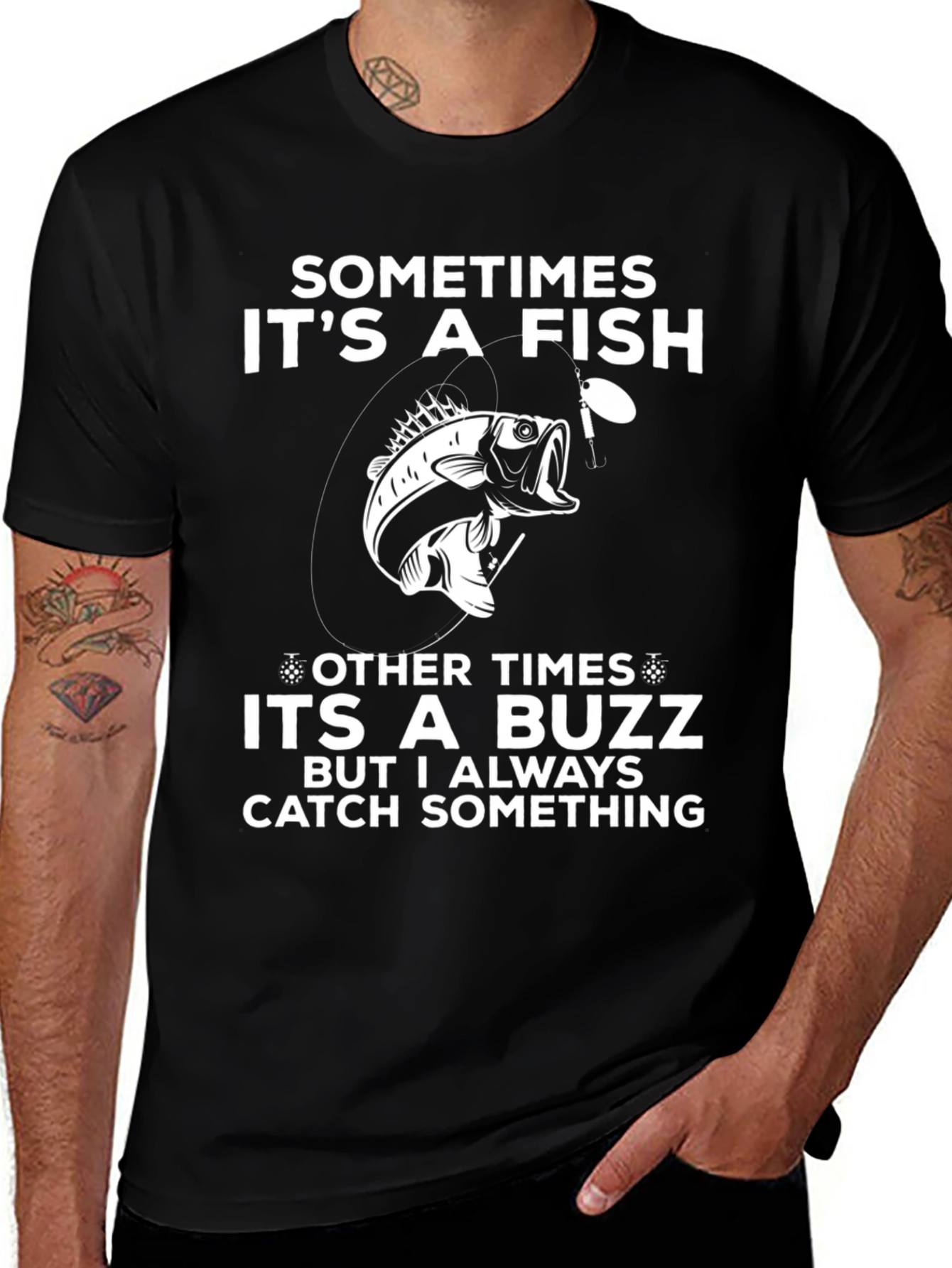 Funny Fishing T-Shirt - Sometimes Its a Fish