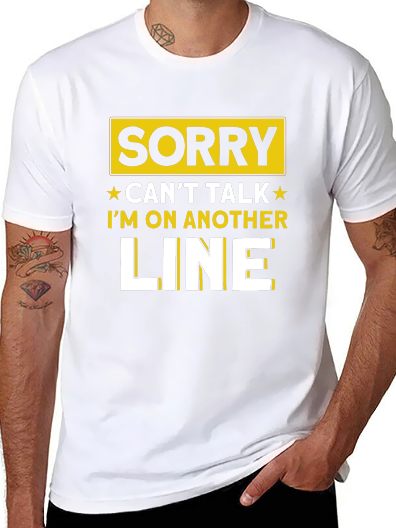 Sorry Cant Talk Humor T-Shirt