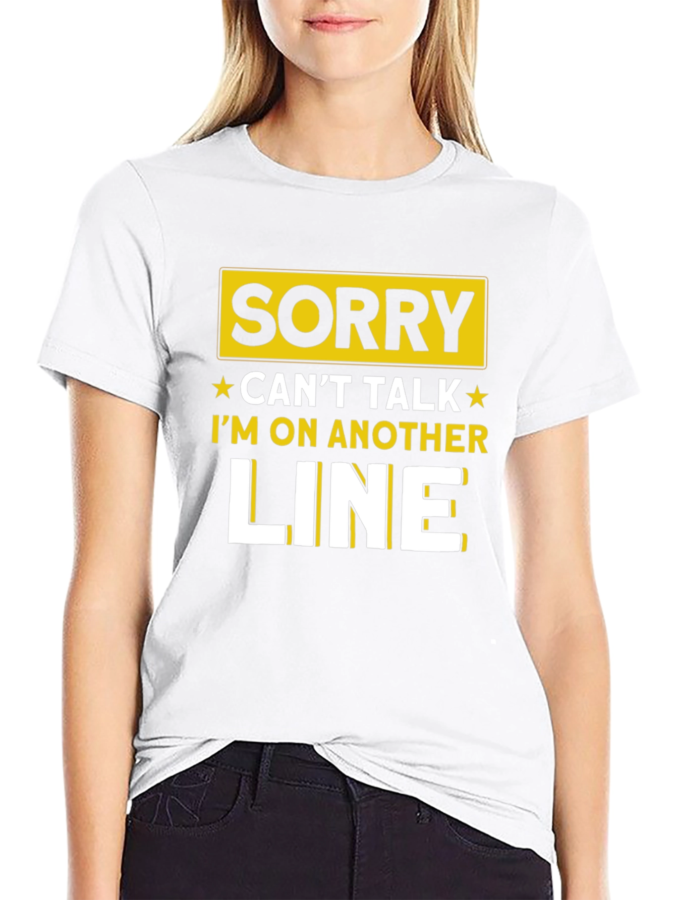 Sorry Cant Talk Humor T-Shirt